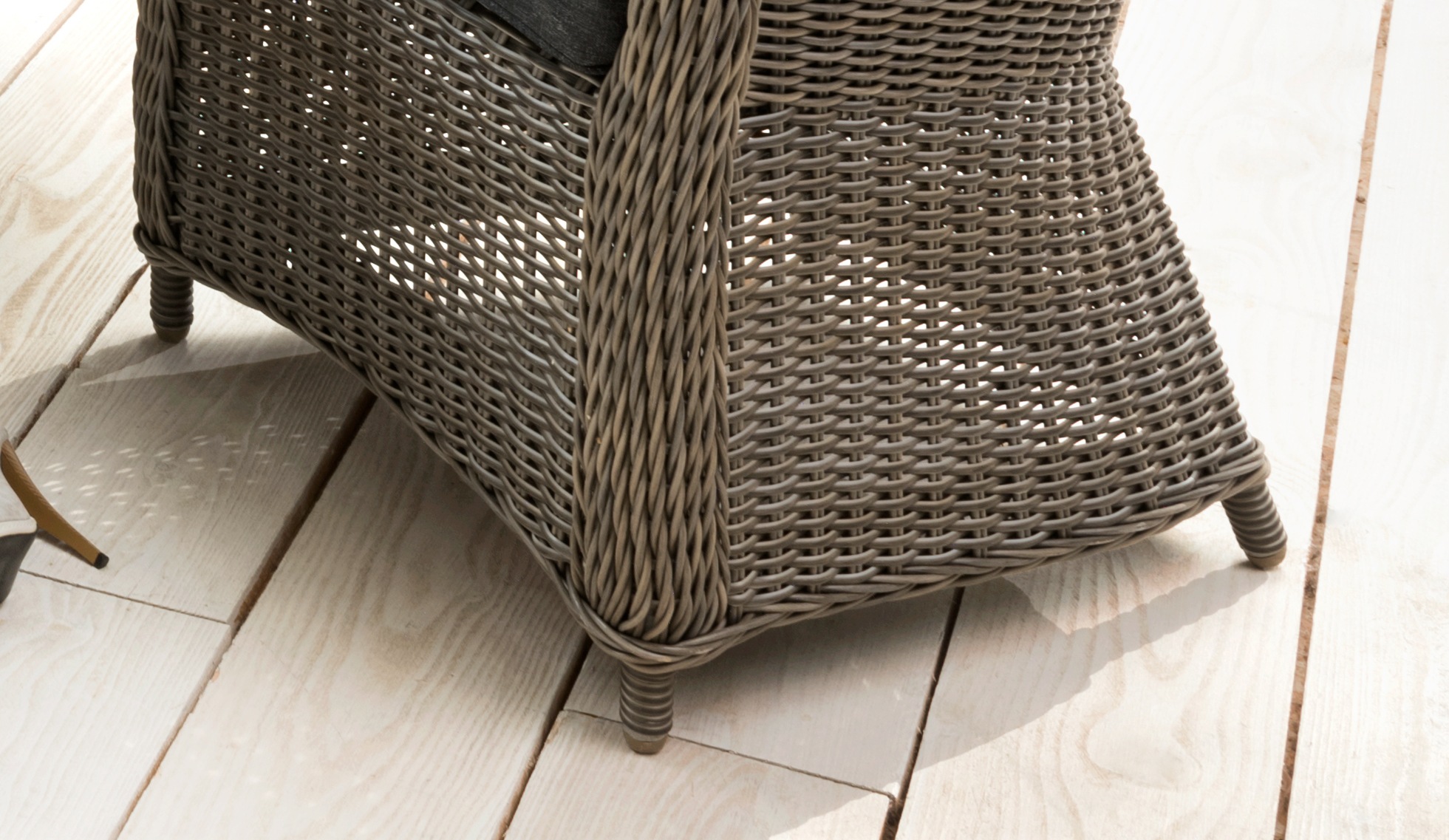 Destiny Garten-Essgruppe »MALAGA LUNA«, (Set, 19 tlg.), Polyrattan, 6 Sessel + Tisch 200x100x75cm, inkl. Auflagen
