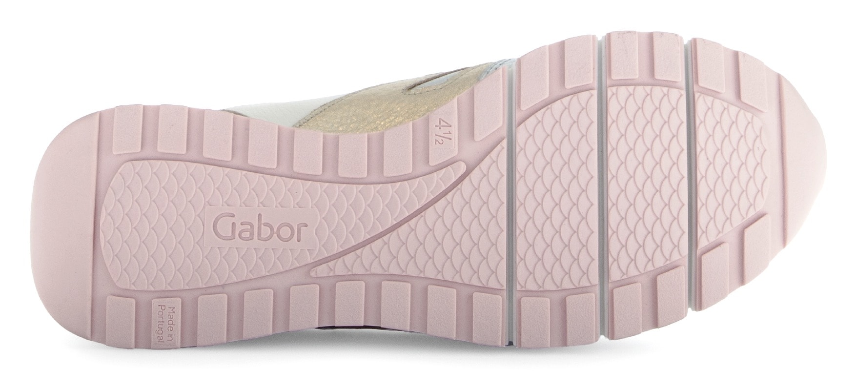 Gabor Keilsneaker »FLORENZ«, Freizeitschuh, Halbschuh, Schnürer, Kontrastbesätze, Weite G (=weit)