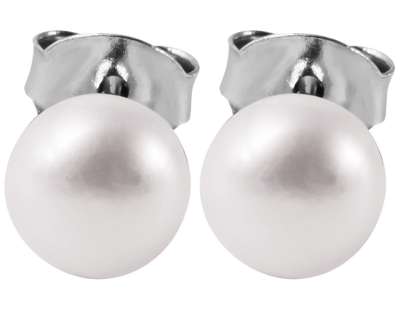 Adelia´s Paar Ohrhänger »Damen Ohrringe – Ohrstecker aus 925 Silber mit Süßwasserperle« Perfekt zum Verschenken an besondere Menschen