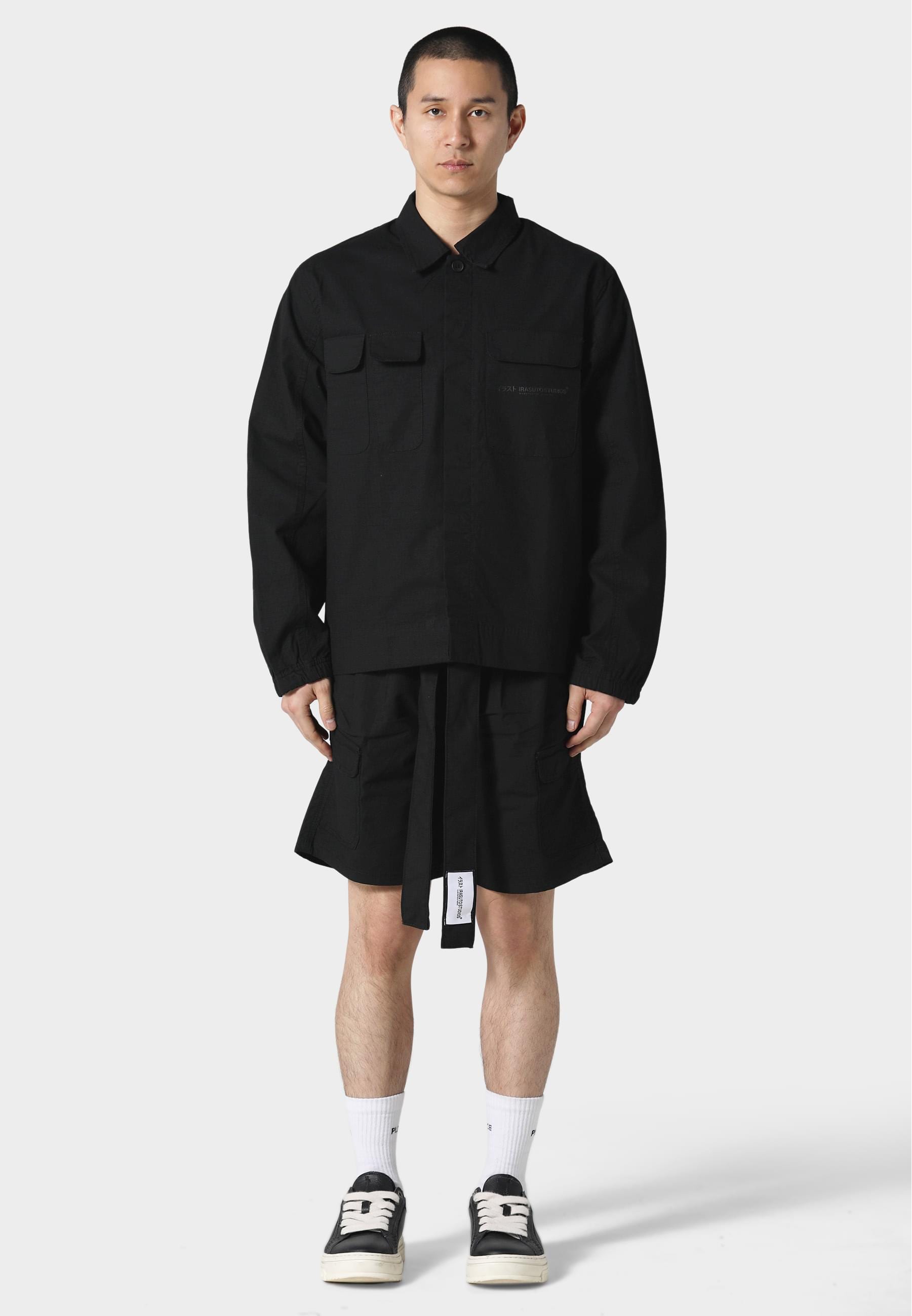 Irasuto Studios Cargoshorts »Irasuto Studios RIP STOP PLEATED SHORTS«, (1 tlg.)