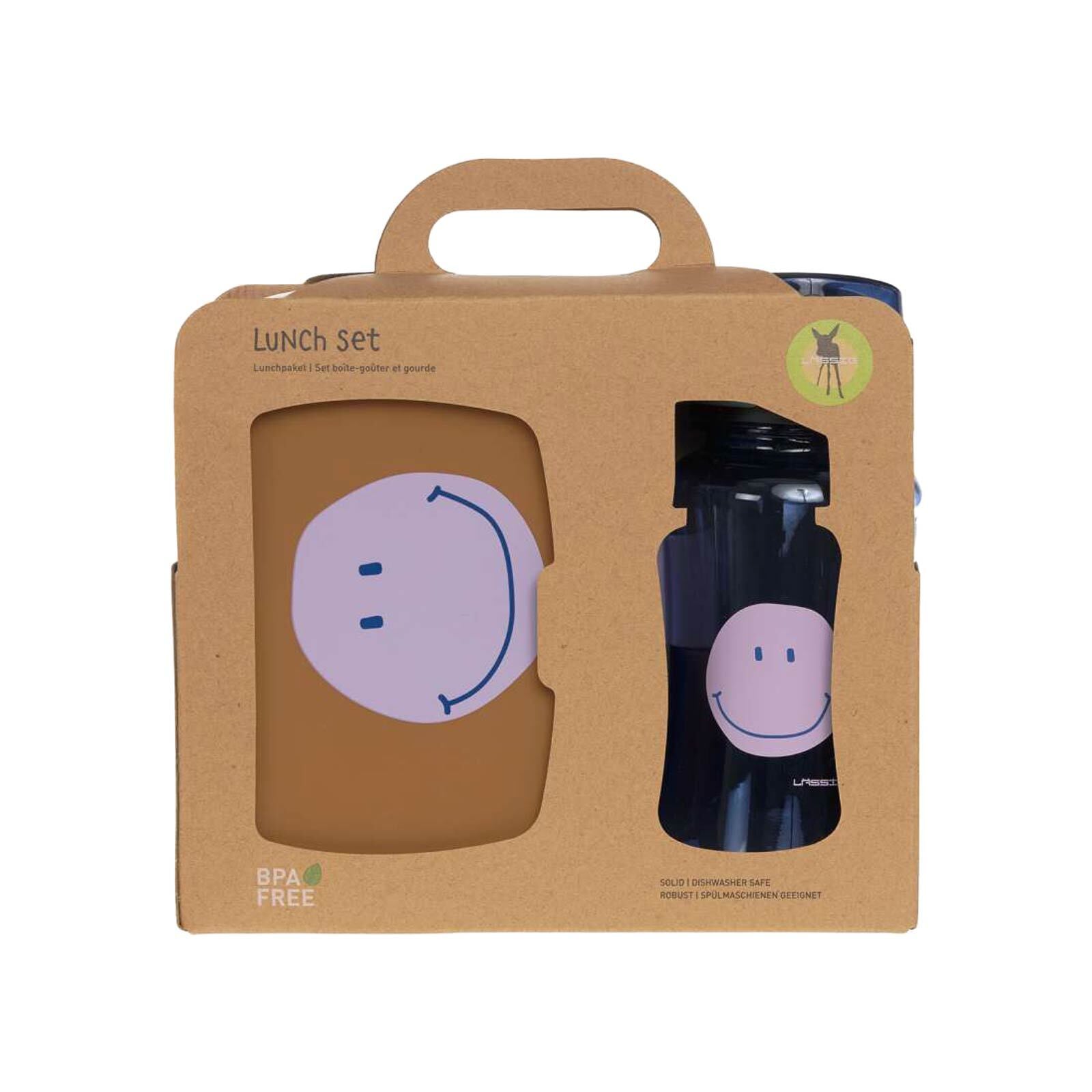 LÄSSIG Lunchbox »Lunchset Brotdose & Trinkflasche Little Gang«, (2 tlg.)