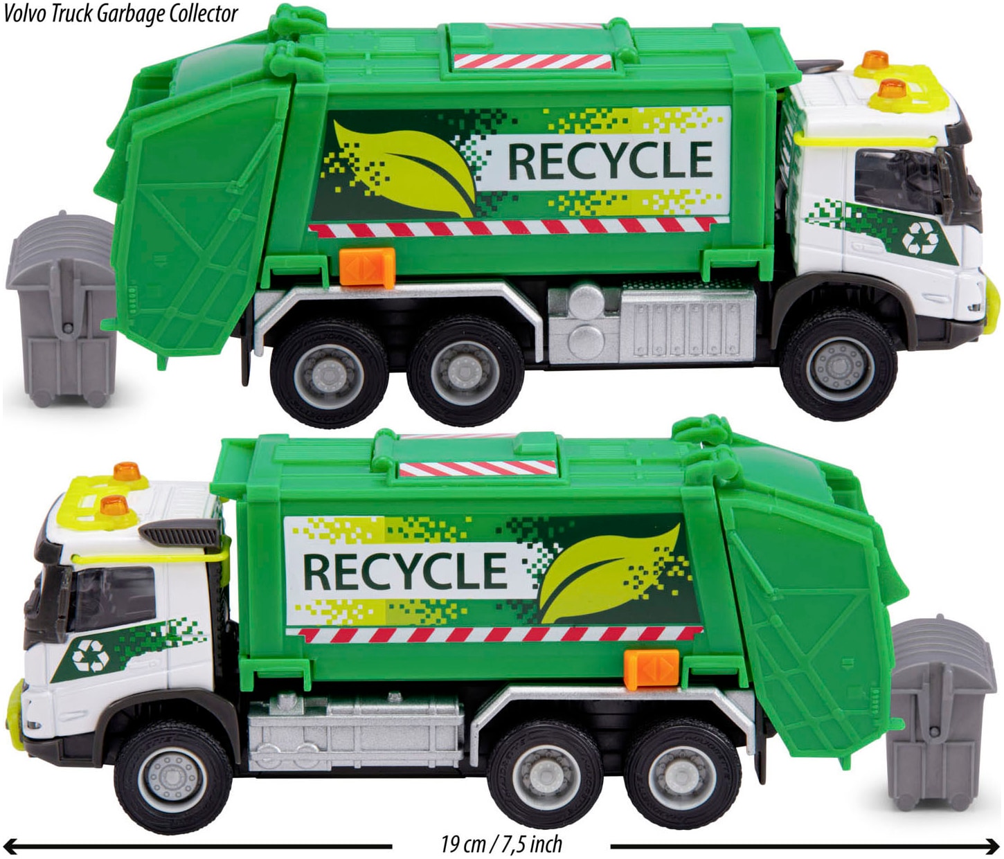 majORETTE Spielzeug-Müllwagen »Volvo FMX Garbage Collector«