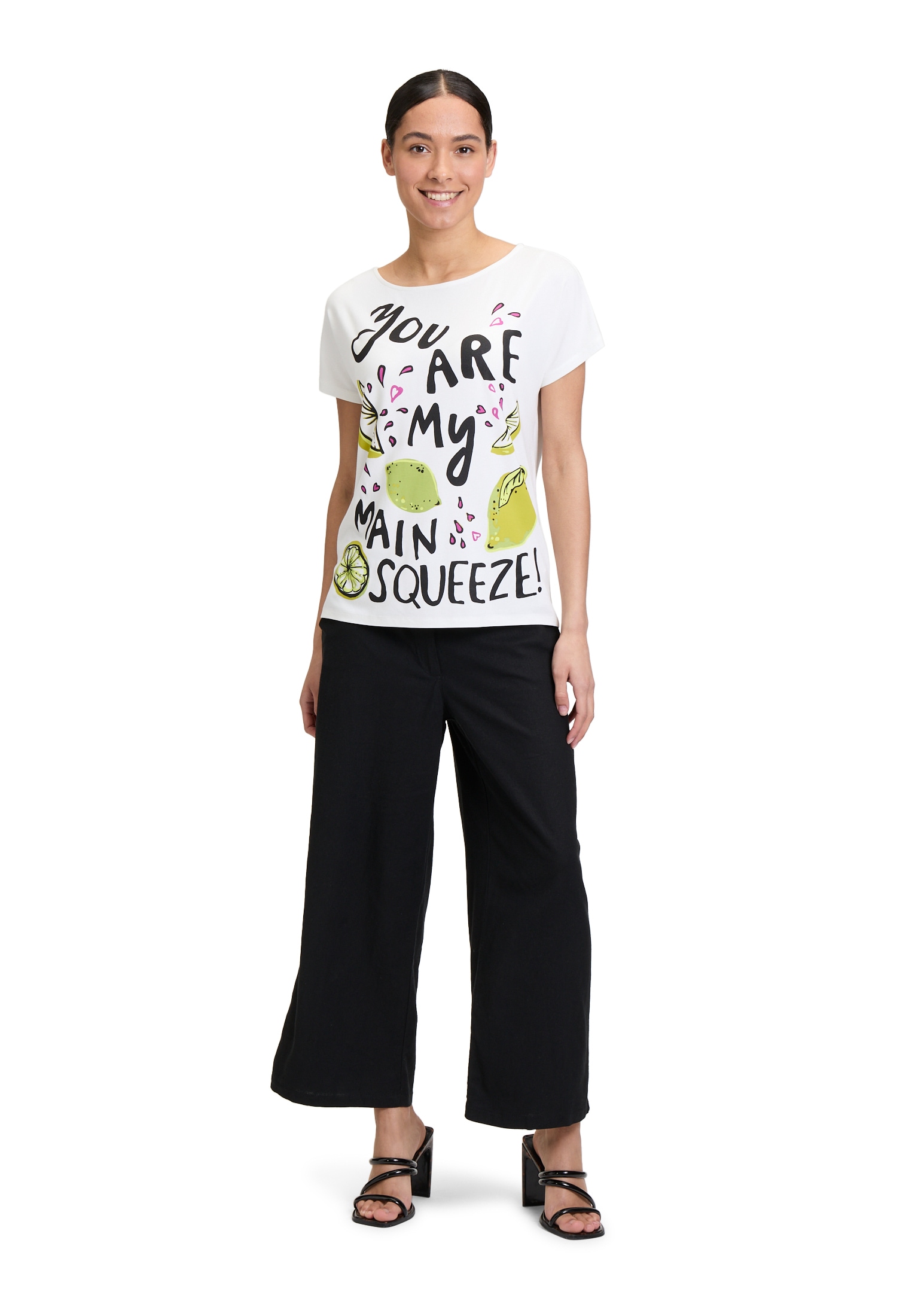 Betty Barclay Kurzarmshirt »Betty Barclay Basic Shirt mit U-Boot-Ausschnitt«, (1 tlg.), Druck