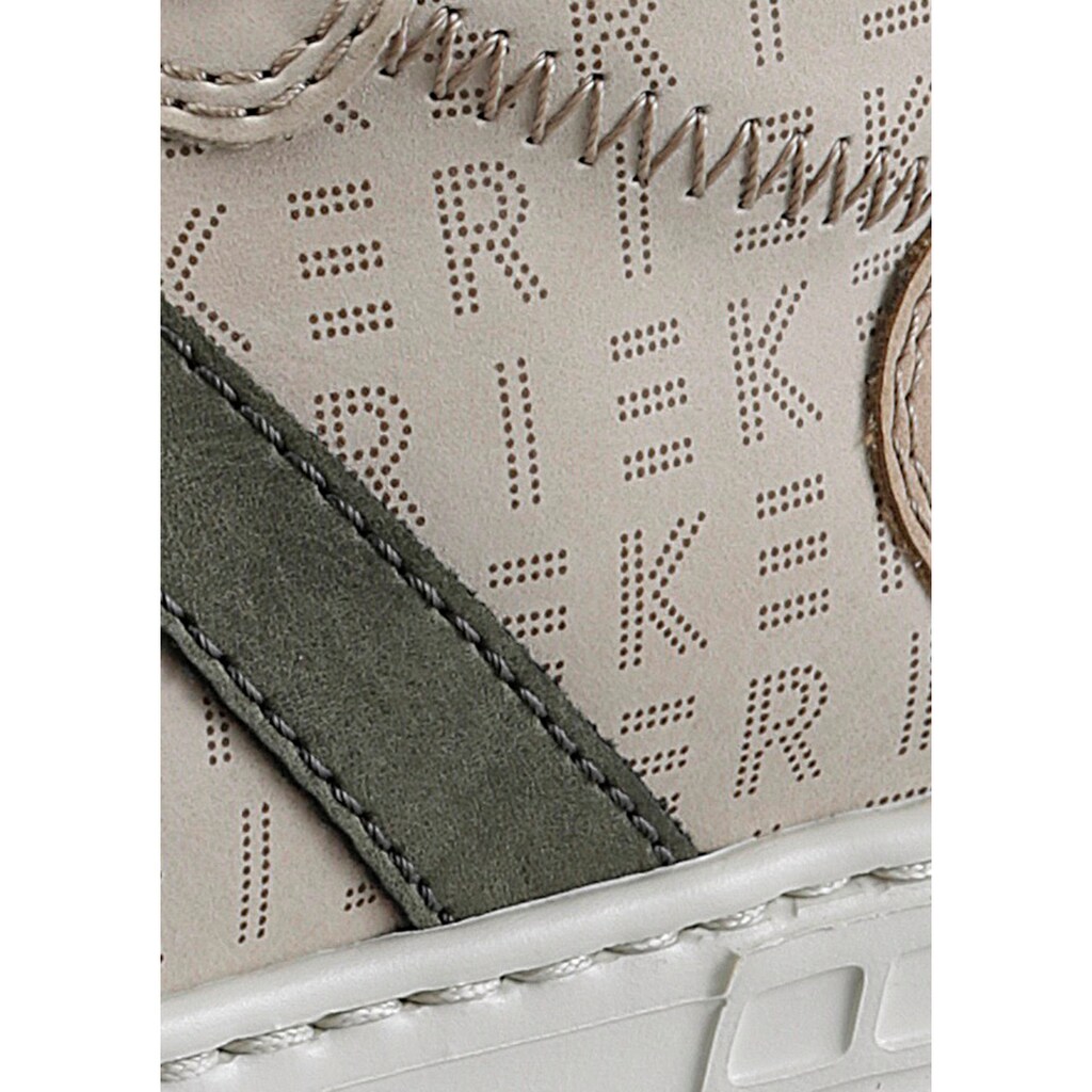 Rieker Plateausneaker, mit kontrastfarbenen Details