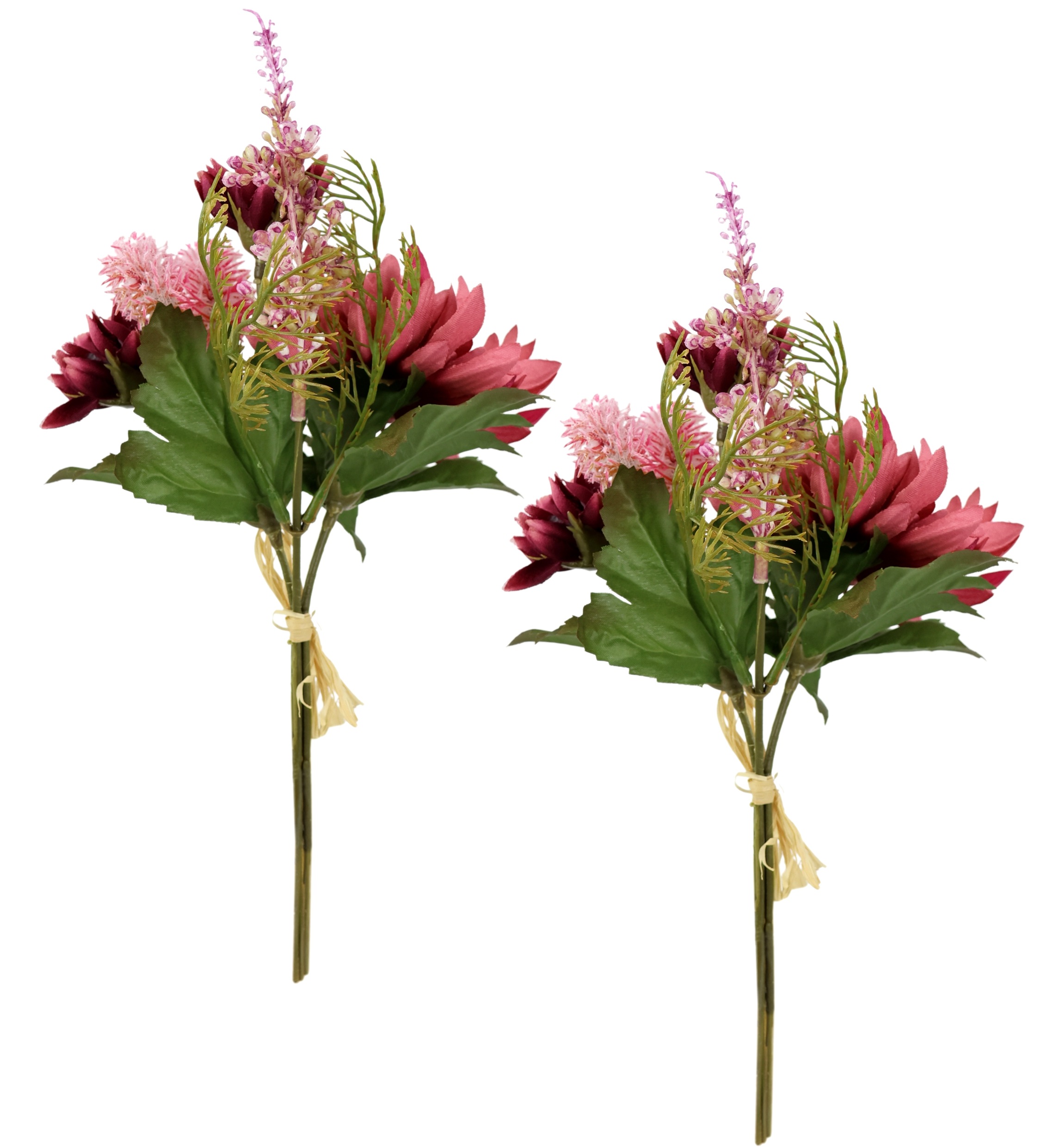 I.GE.A. Kunstblume "Chrysanthemen-Bund 2er Set", 25cm Strauß künstlich Bouq günstig online kaufen