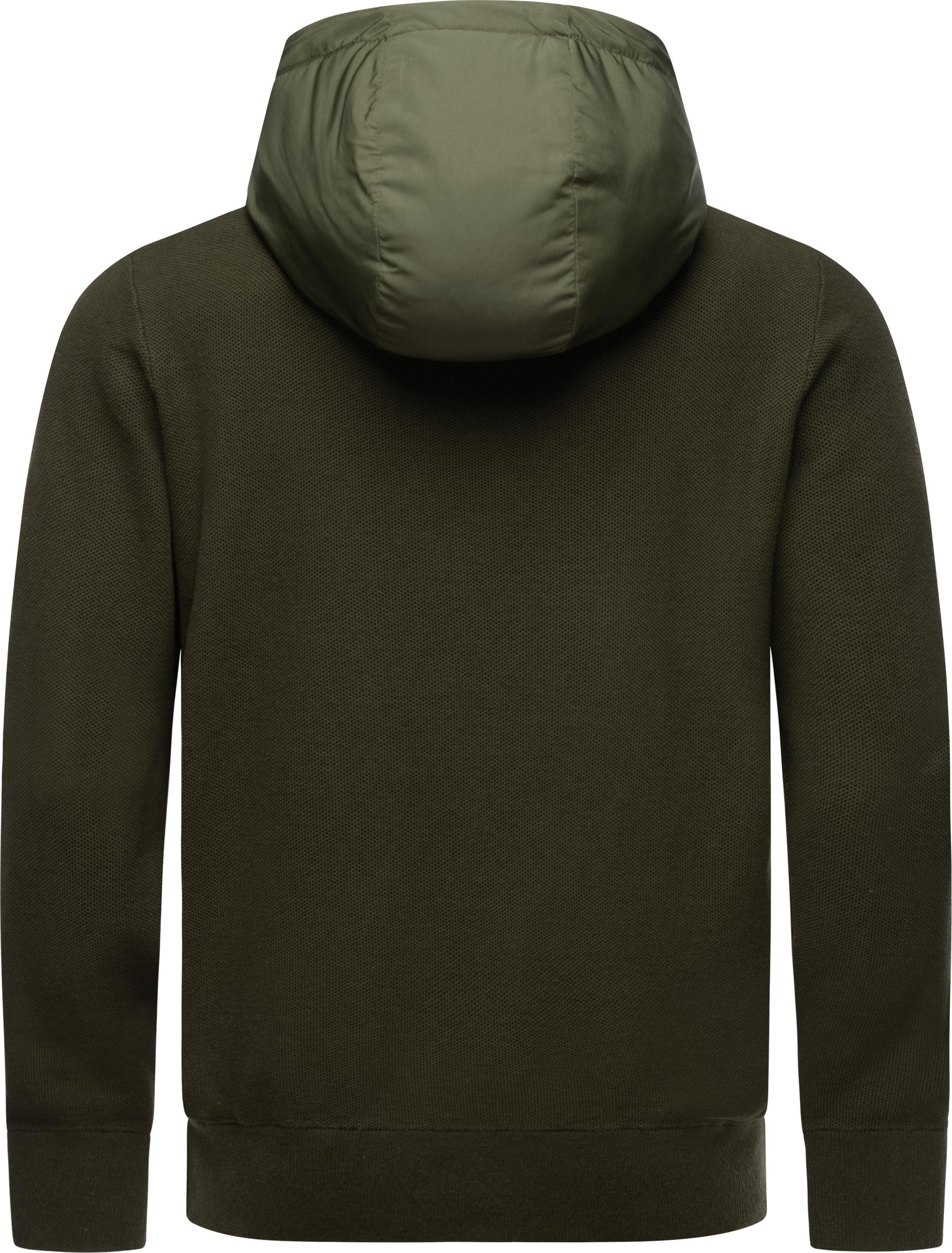 Ragwear Outdoorjacke »Ronel«, mit Kapuze, Leichte Herren Jacke mit weichen Strickärmeln