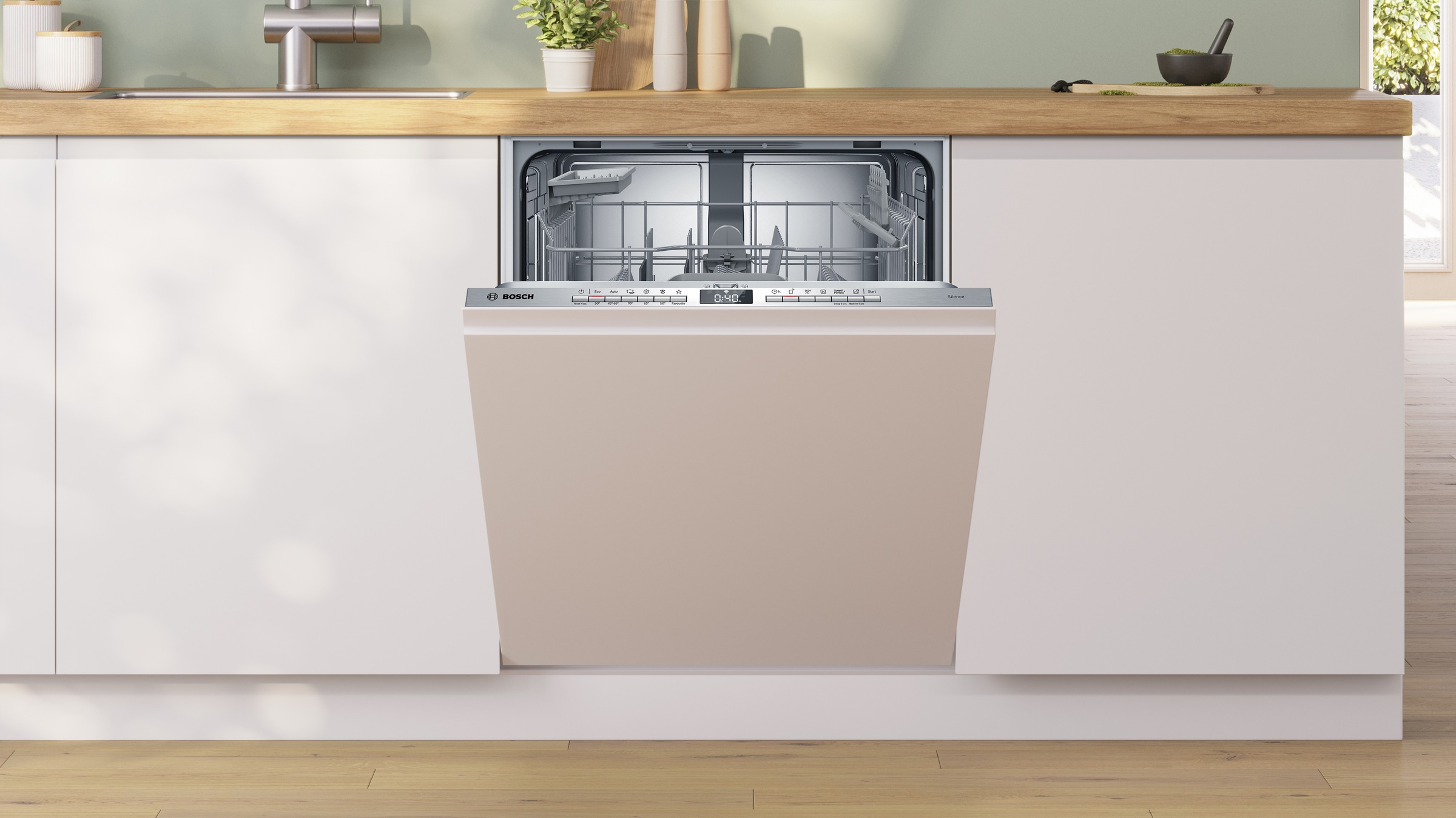 BOSCH vollintegrierbarer Geschirrspüler Serie 4 »SBV4HTX00E«, 13 Maßgedecke