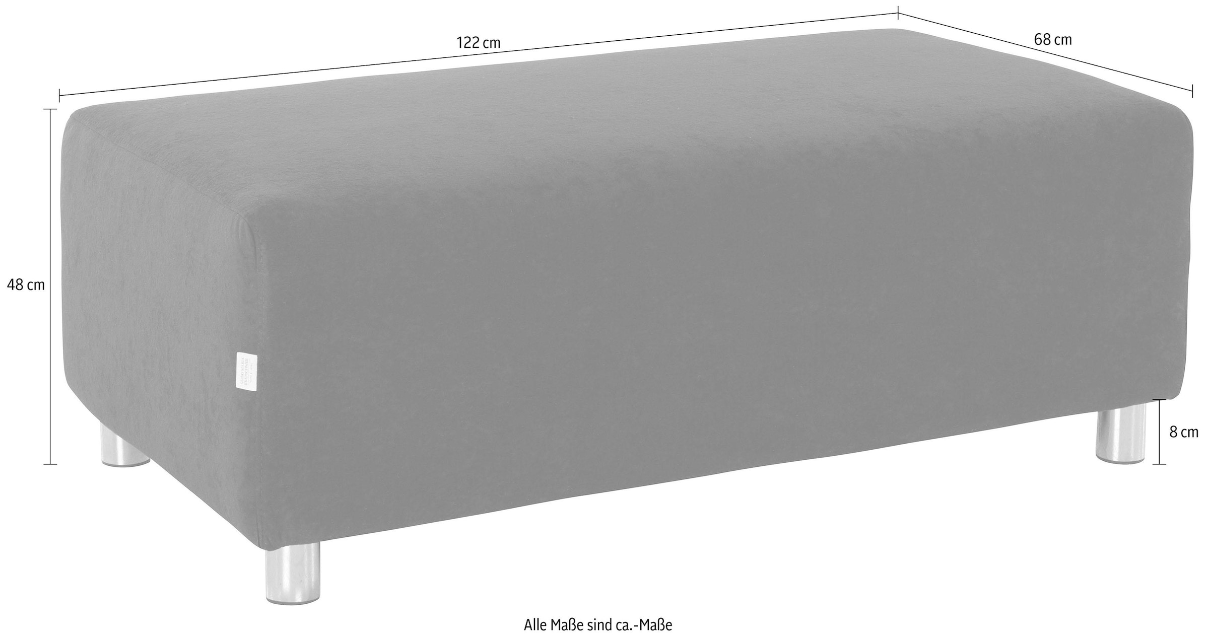 Home affaire Polsterhocker »Györ« democratichome Edition, passend zum Ecksofa 'Györ'