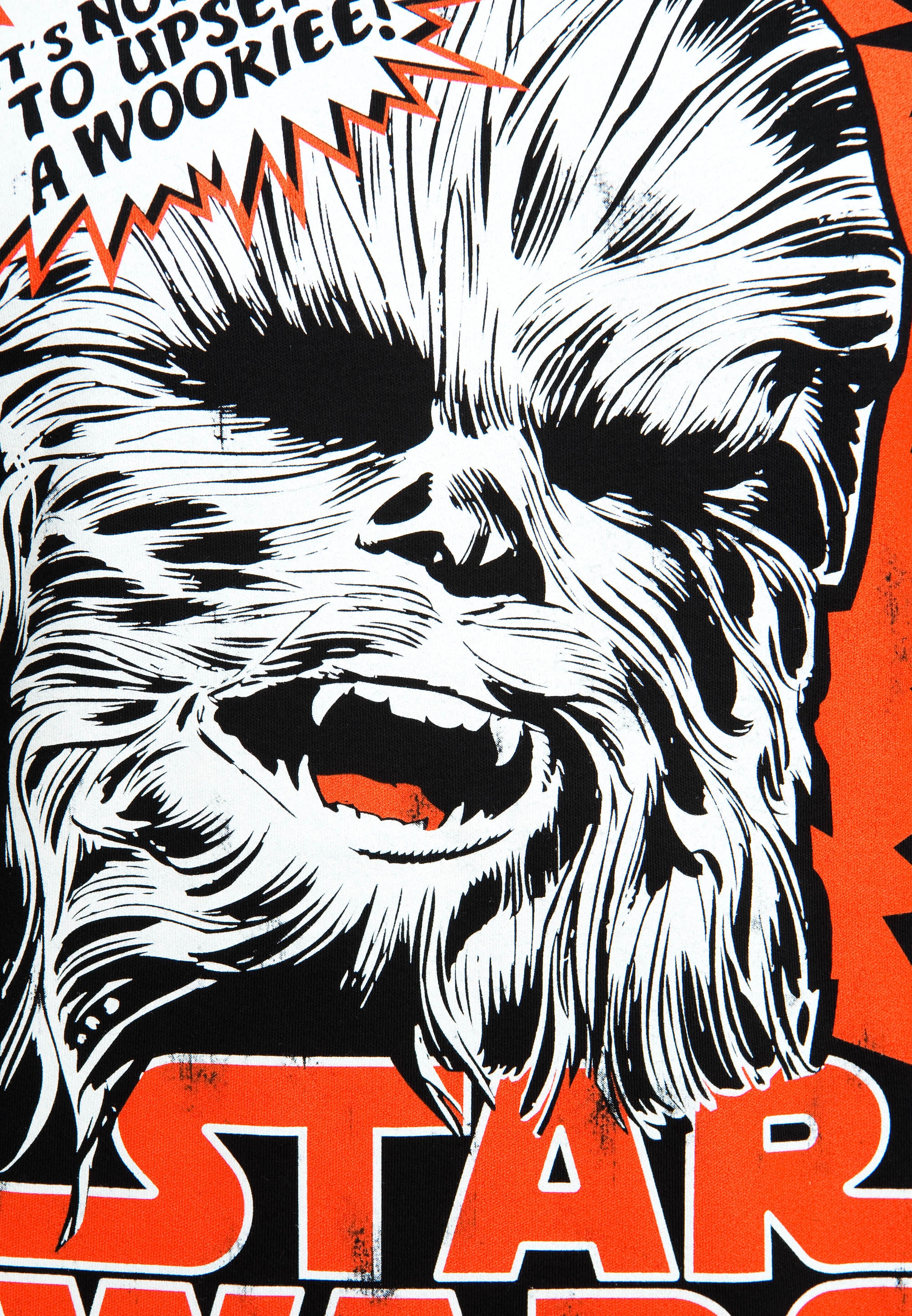 LOGOSHIRT T-Shirt »Chewbacca«, mit coolem Wookie-Print