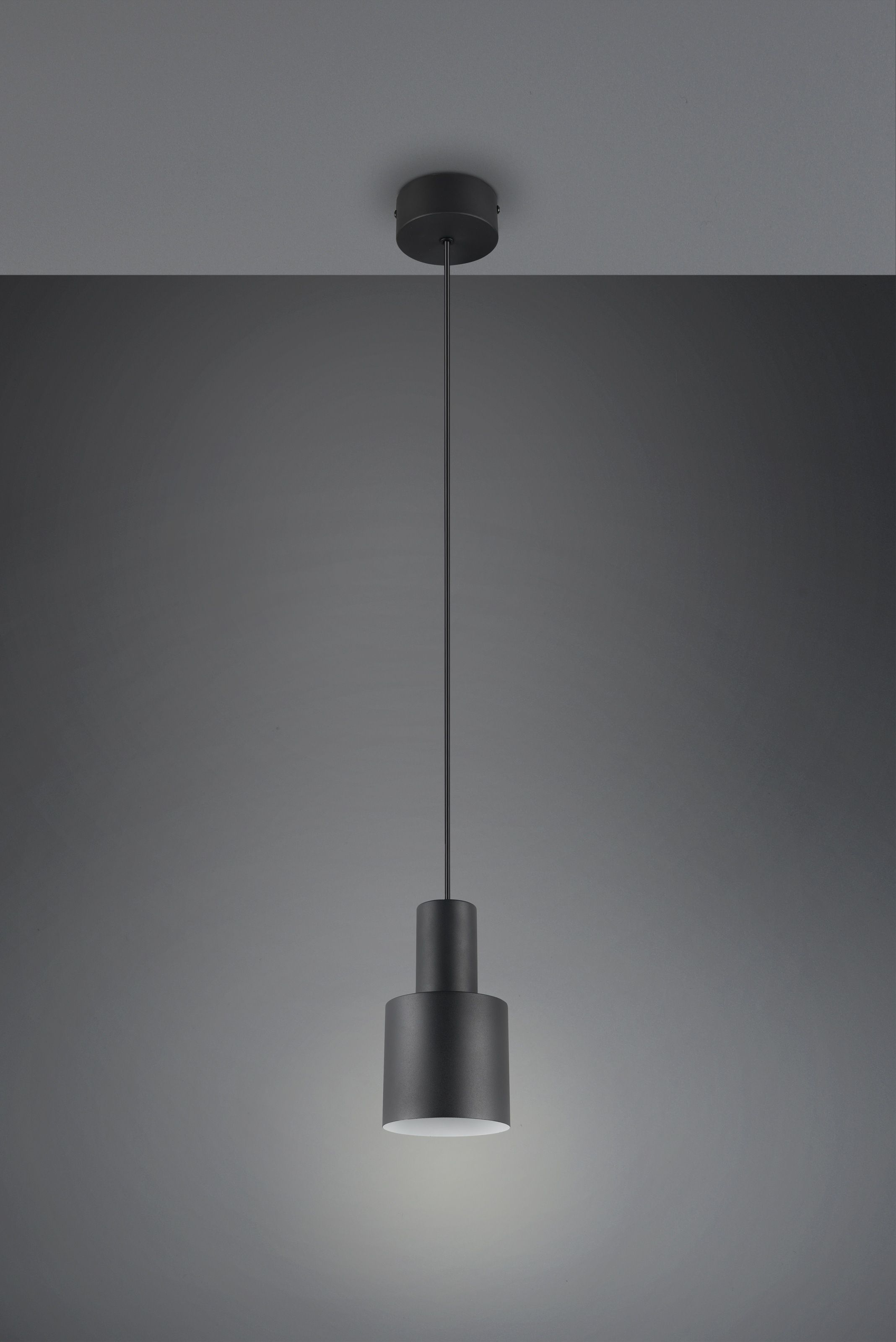 TRIO Leuchten Pendelleuchte »AGUDO, Hängelampe 1-flammig, exkl 1xE27 max 10W, höhenverstellbar«, 1 flammig, Leuchtmittel E27 | Leuchtmittel wechselbar, Hängelampe Ø 12cm, bis max 150cm Abhängung, Küche Esszimmer Wohnzimmer