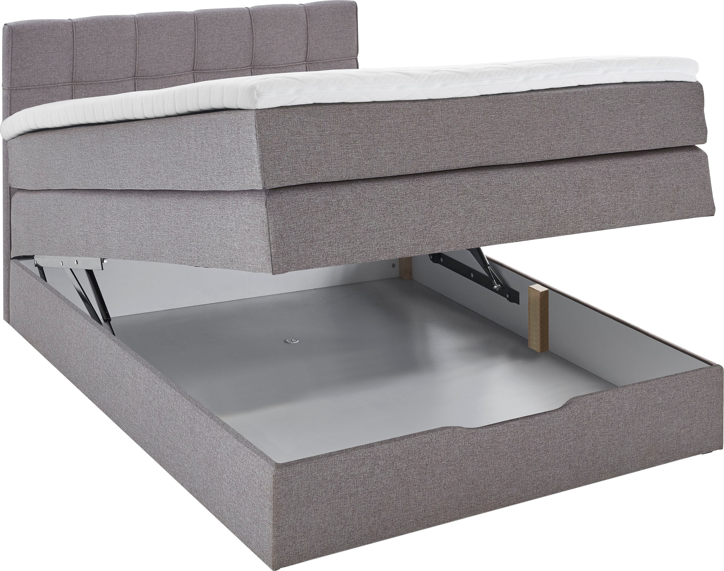 INOSIGN Boxspringbett »Fornoli«, inkl. Topper und Bettkasten, H3 in zwei Matratzenarten
