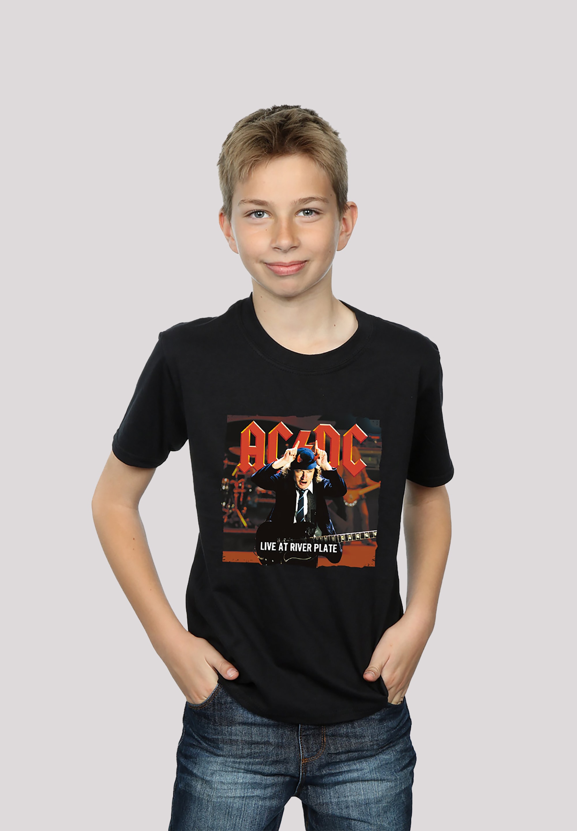 übergroß F4NT4STIC T-Shirt »ACDC Live Unisex Kinder,Premium Rock River Merch«, Metal Merch,Jungen,Mädchen,Bandshirt | - ▷ Musik At Premium für Plate Fan BAUR
