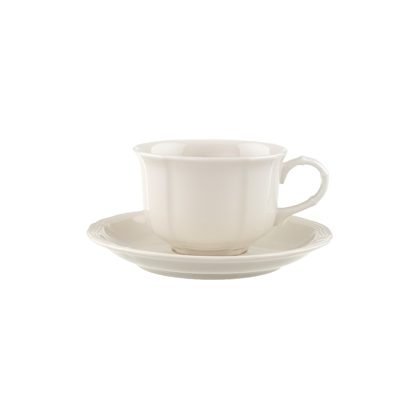 Villeroy & Boch Tasse "Teetasse mit Untertasse Manoir 130 ml weiß" günstig online kaufen