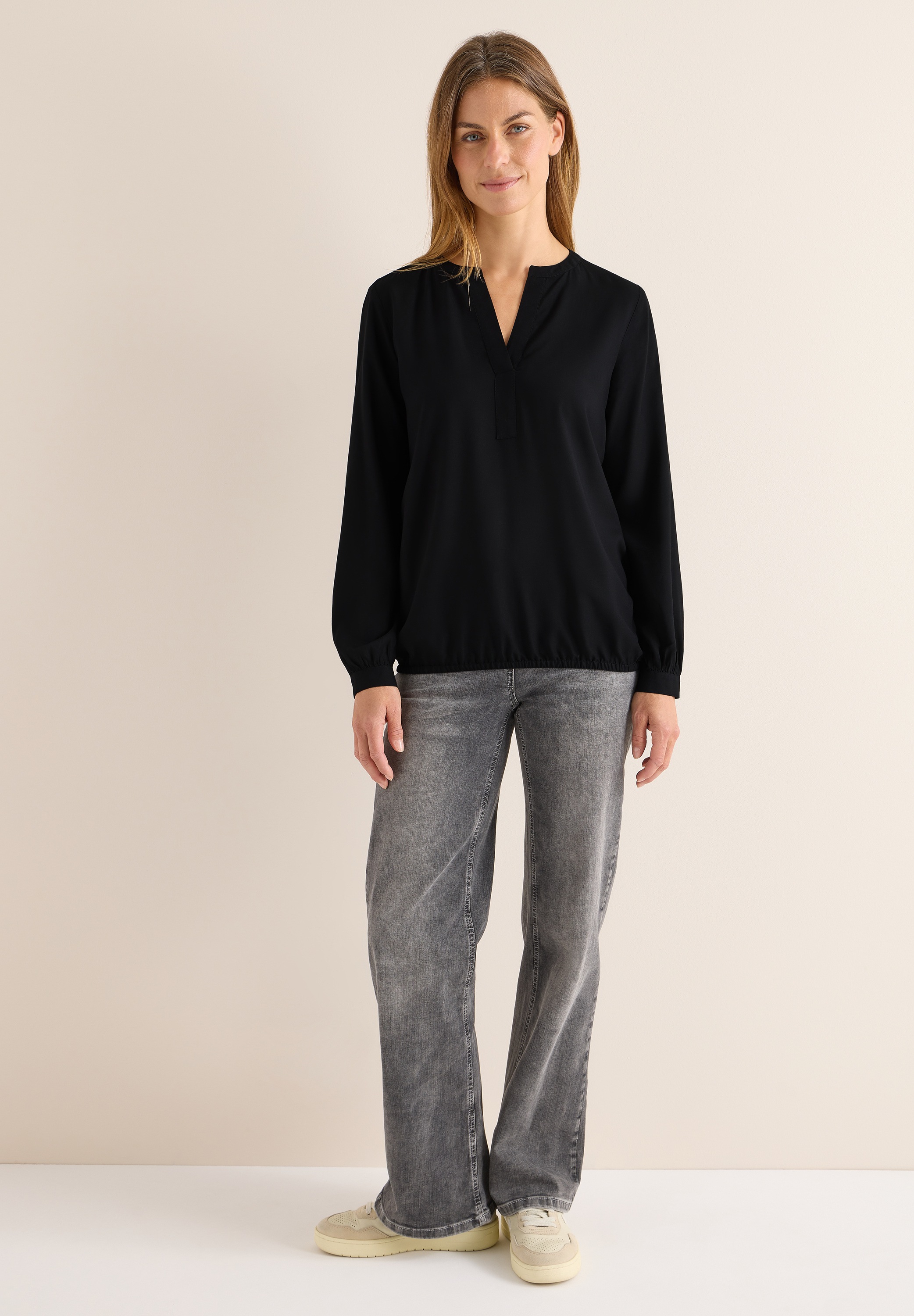 Thumbnail - Cecil Langarmbluse mit Elastikbund