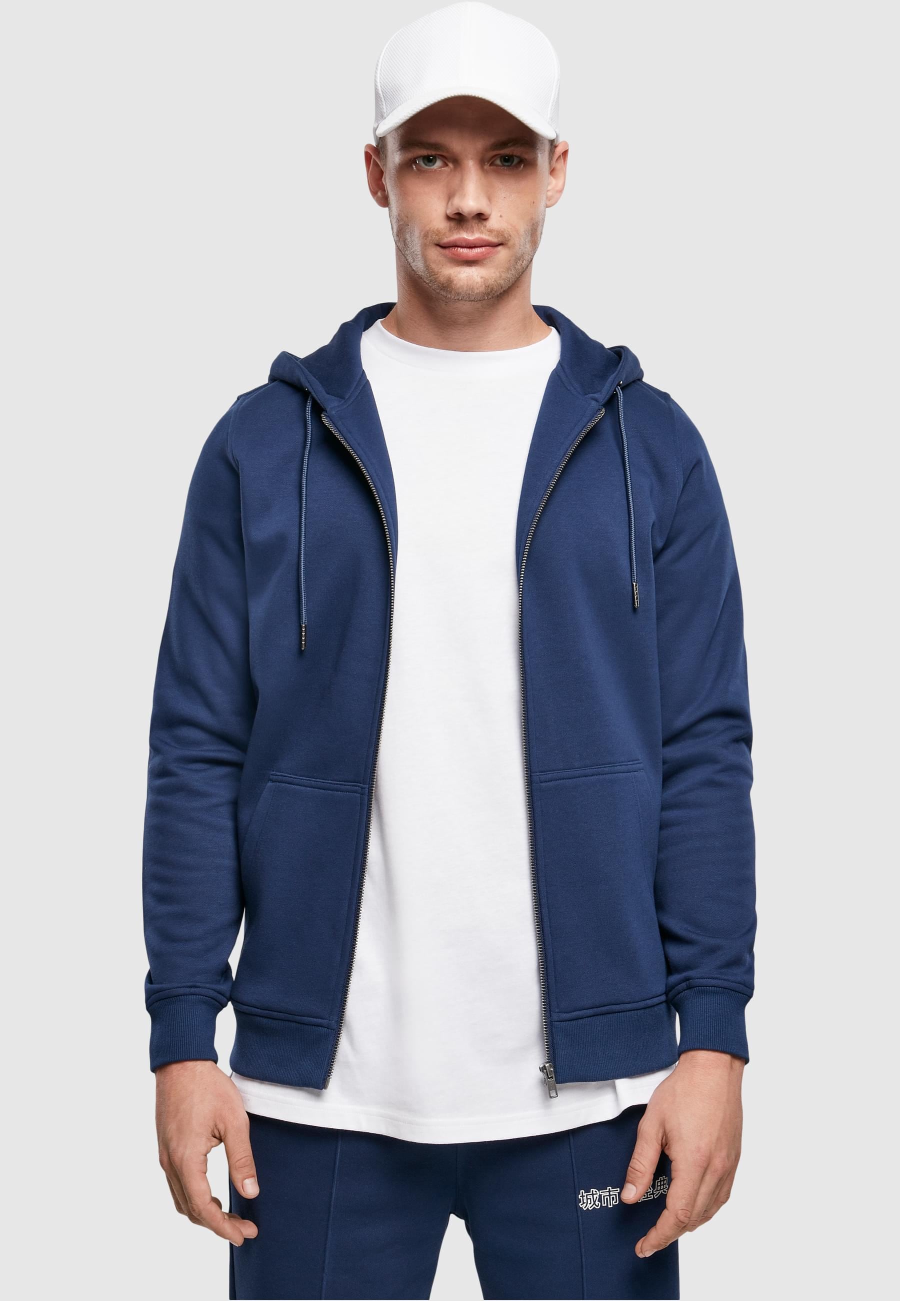 URBAN CLASSICS Sweatjacke »Urban Classics Herren Basic Terry Zip Hoody«