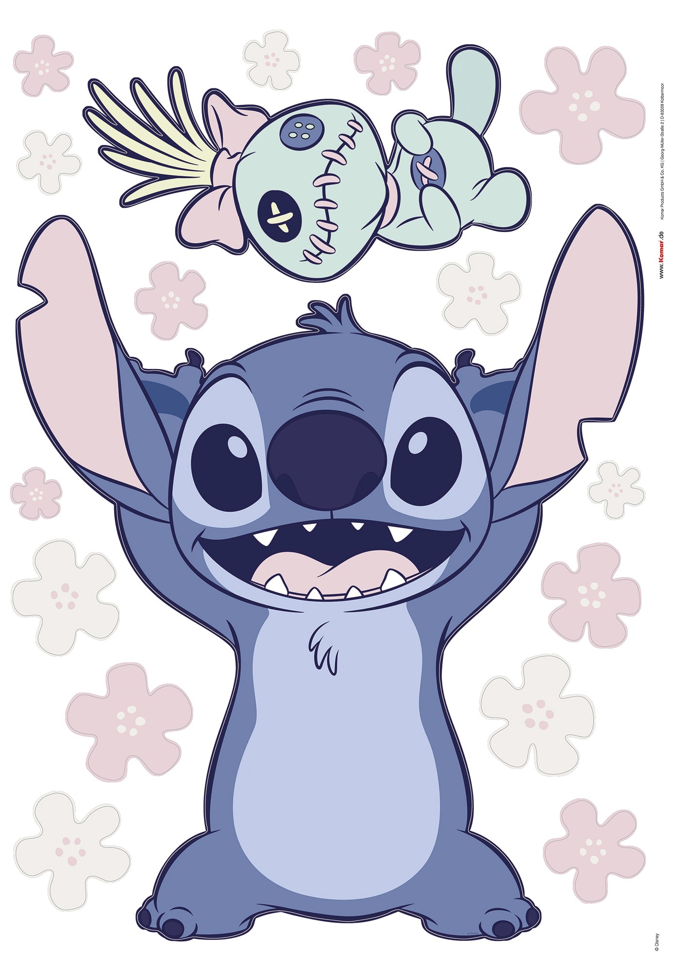 Komar Wandtattoo "Disney Lilo and Stitch Lifesize", (1 St.), 50 x 70 cm (Br günstig online kaufen