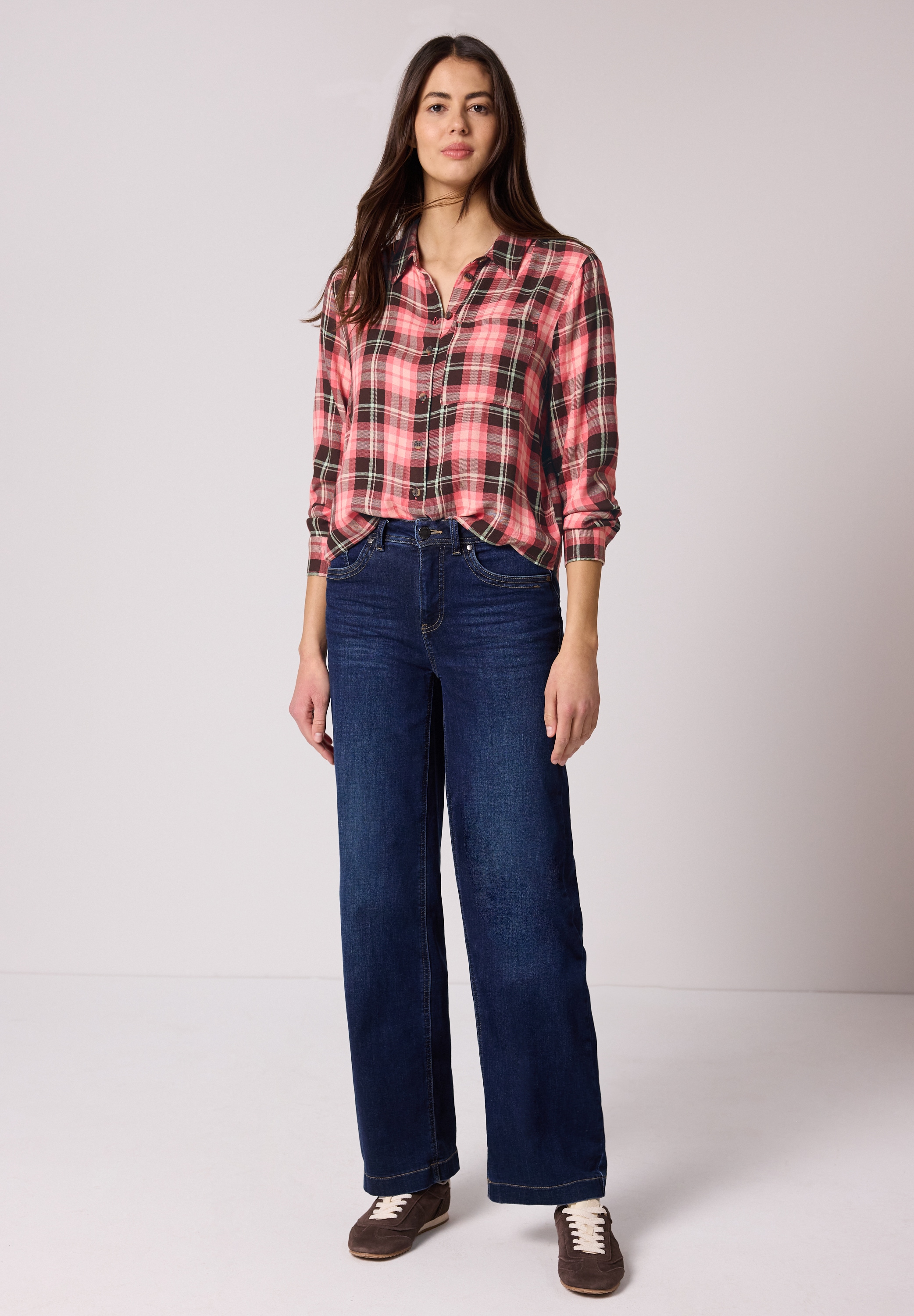 STREET ONE Langarmbluse aus softer Viskose