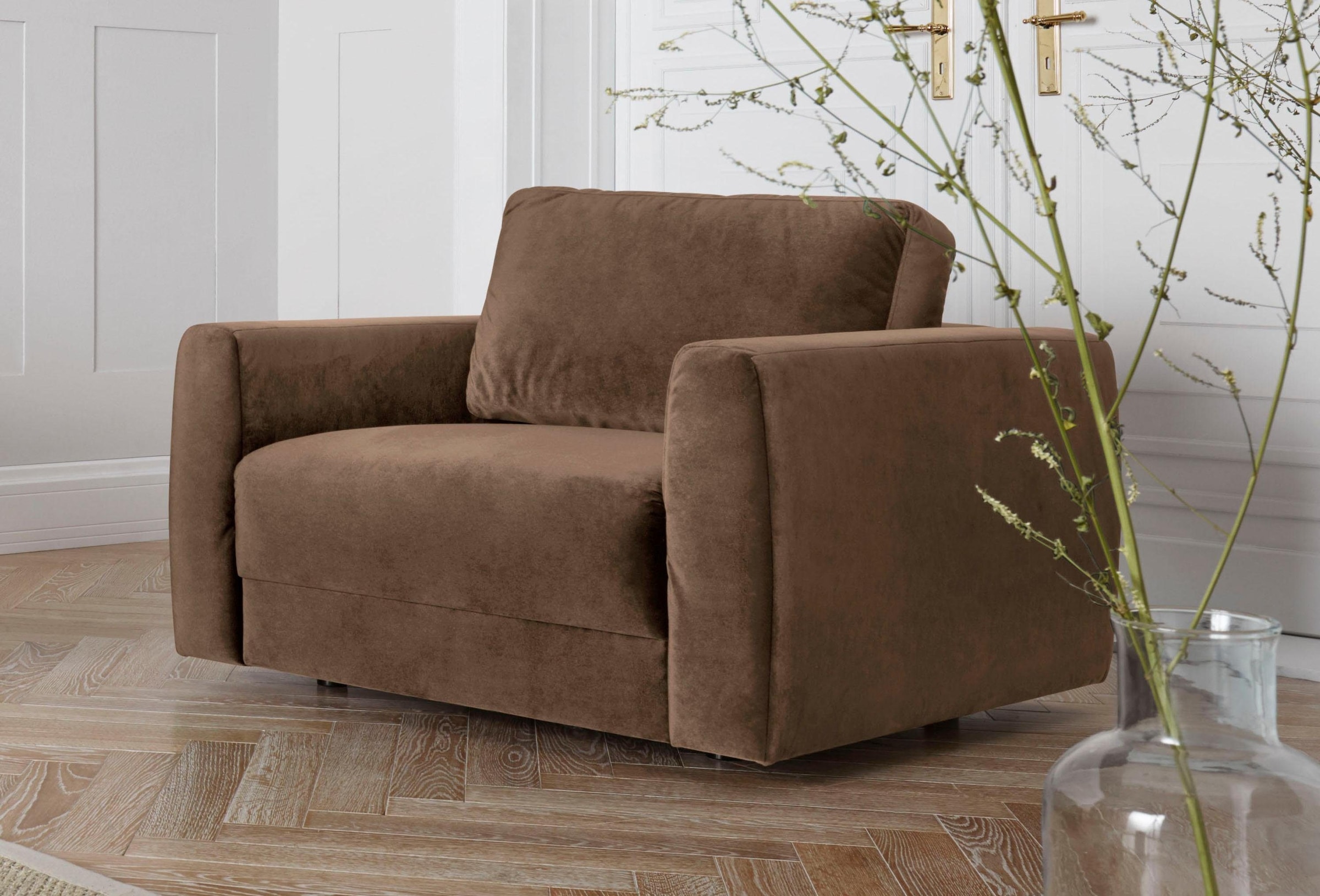 OTTO home Sessel "Hobro Loungesessel" in 3 Bezugsqualitäten in vielen Farben