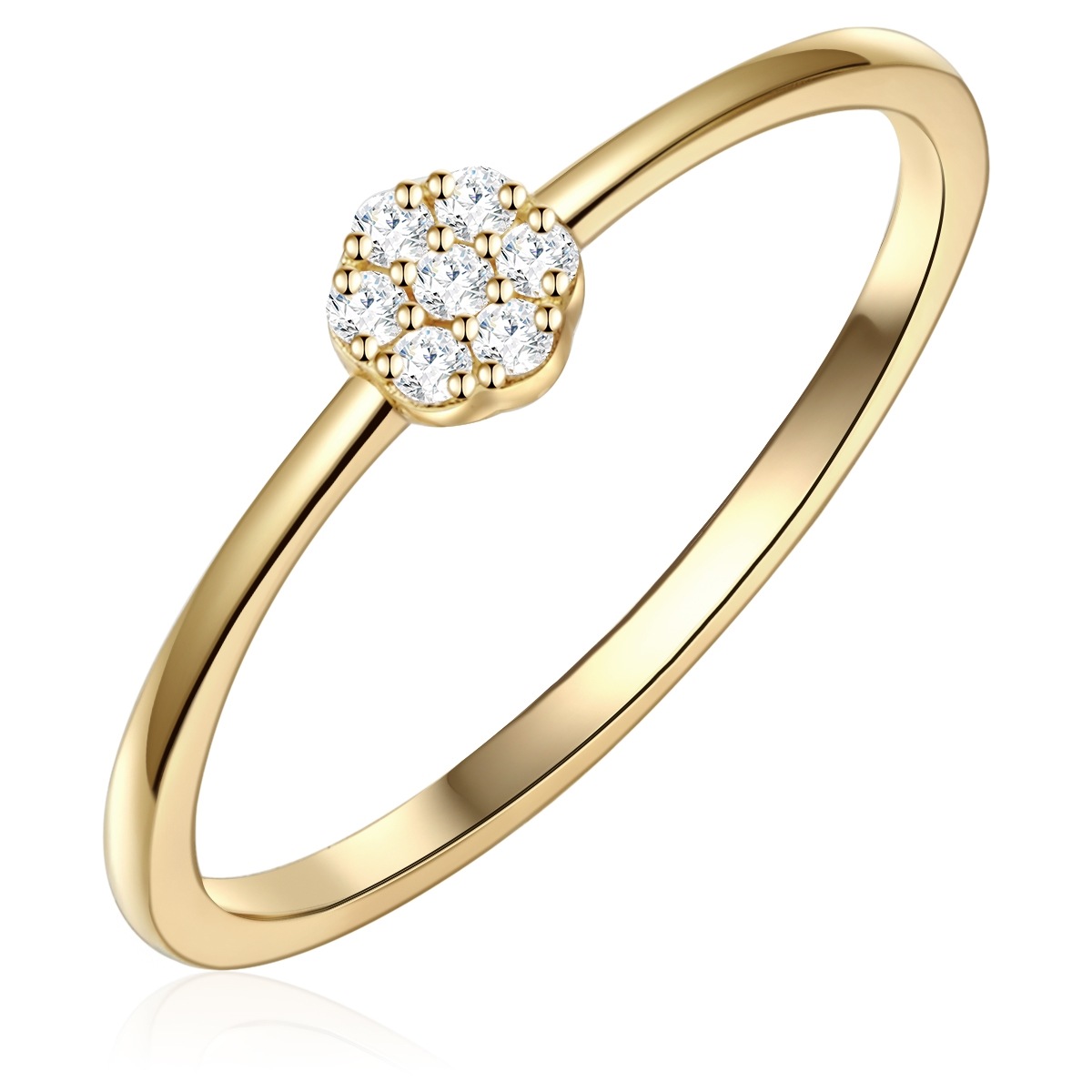 Glanzstücke München GSM393 Ring Yellow Gold Size 60 2