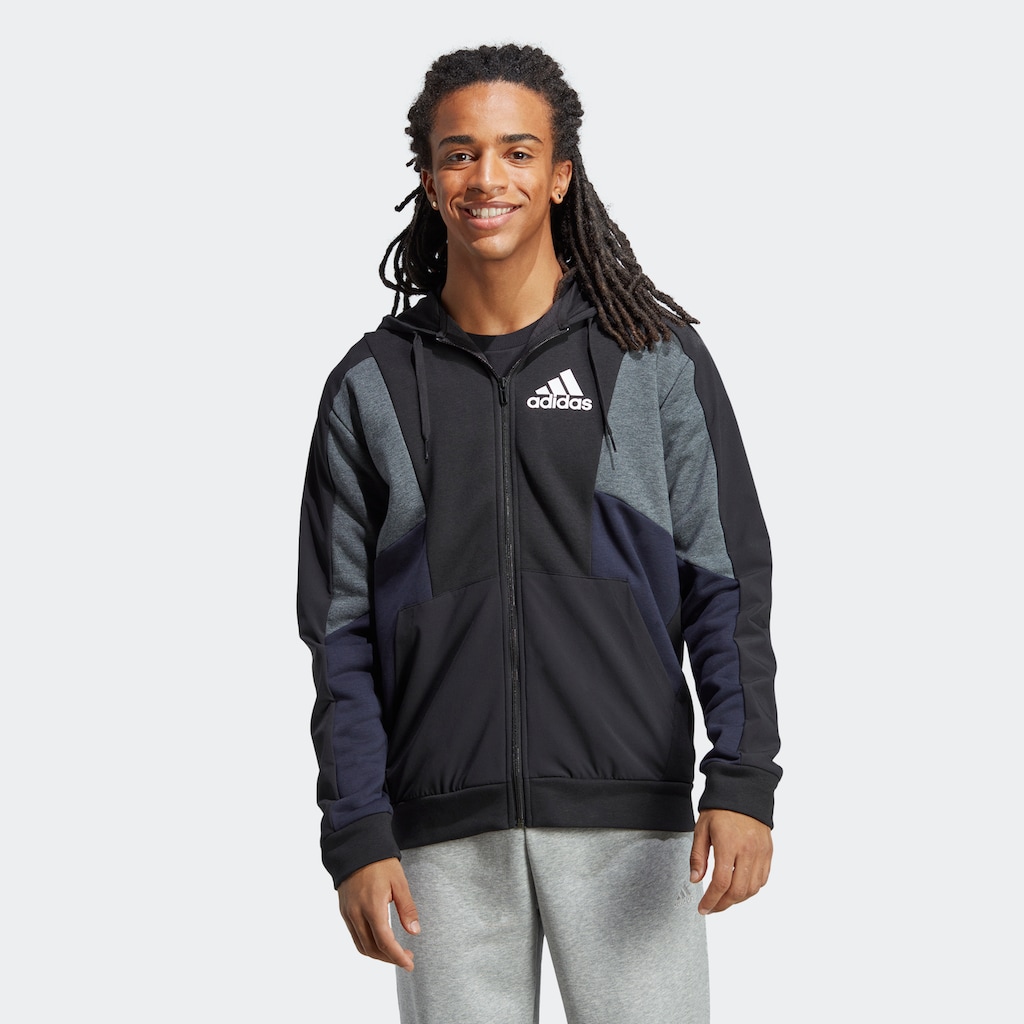 adidas Sportswear Kapuzensweatshirt »ESSENTIALS COLORBLOCK KAPUZENJACKE«