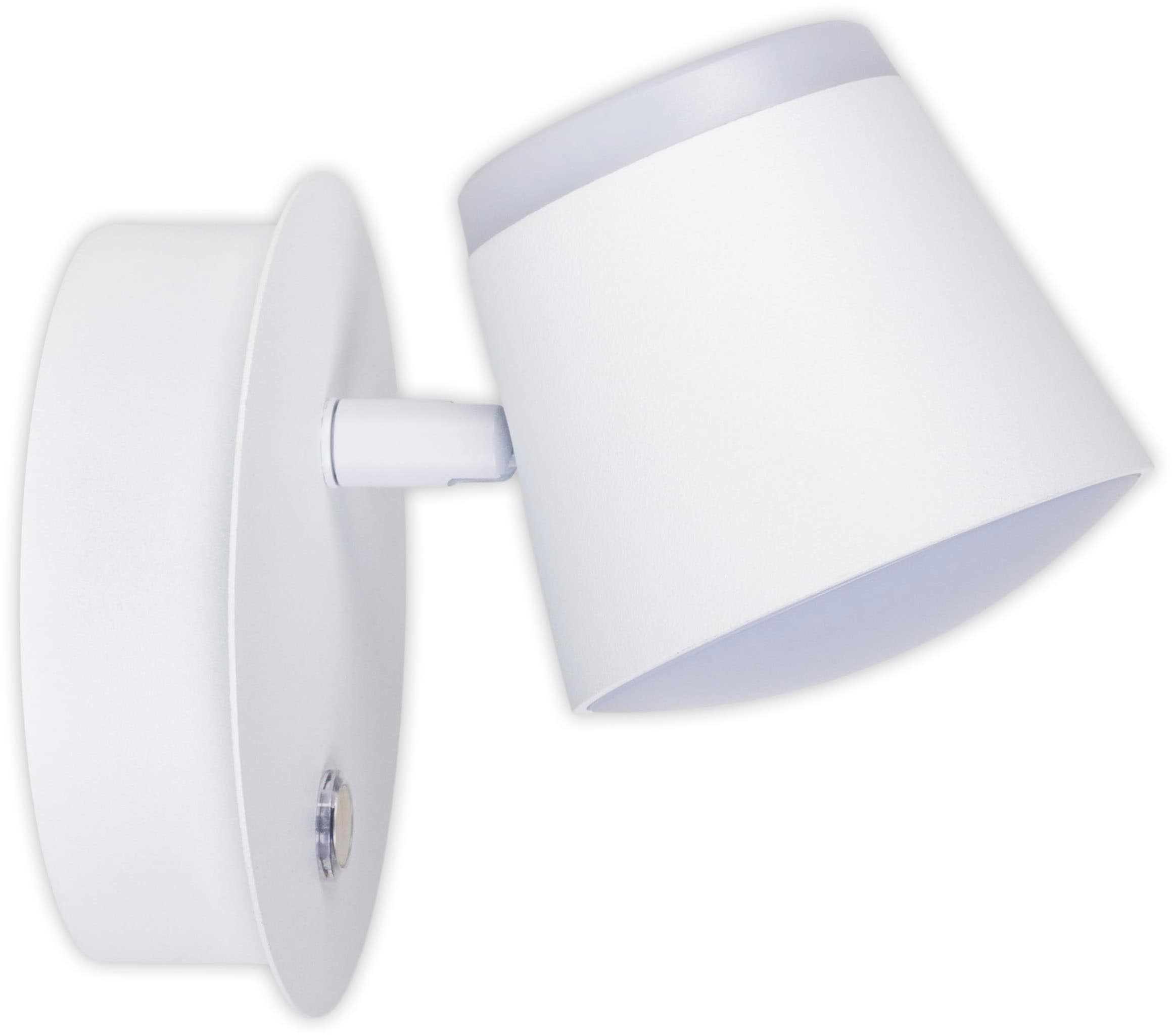 näve LED Wandleuchte »Tondo«, 1 flammig, Leuchtmittel LED-Modul | LED fest integriert, magnetisch, Akku Aufladung per USB-C Kabel, dimmbar per touch, Memory