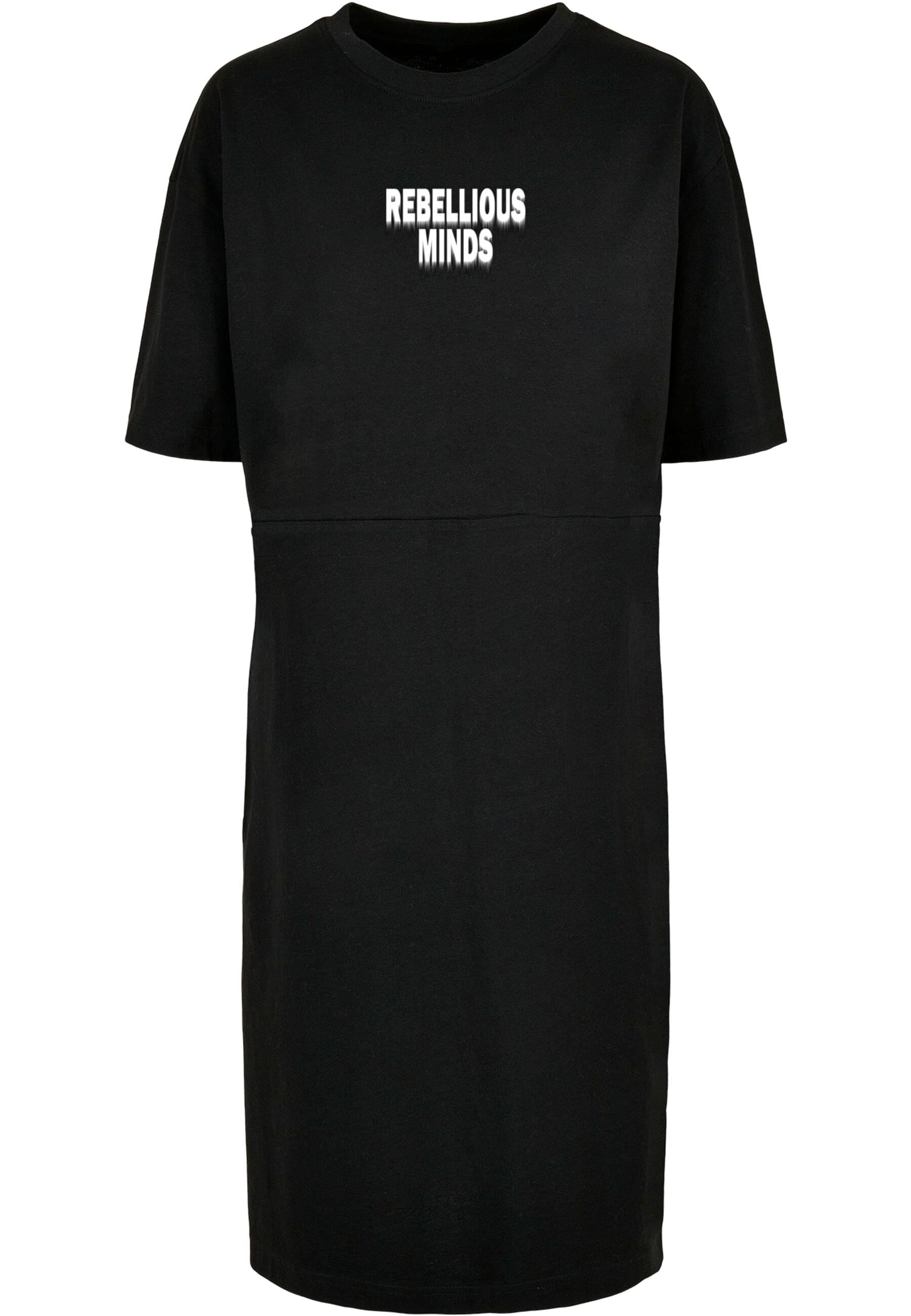 Merchcode Shirtkleid "Merchcode Damen Ladies Rebellious Minds Oversized Slit Dress", (1 tlg.)