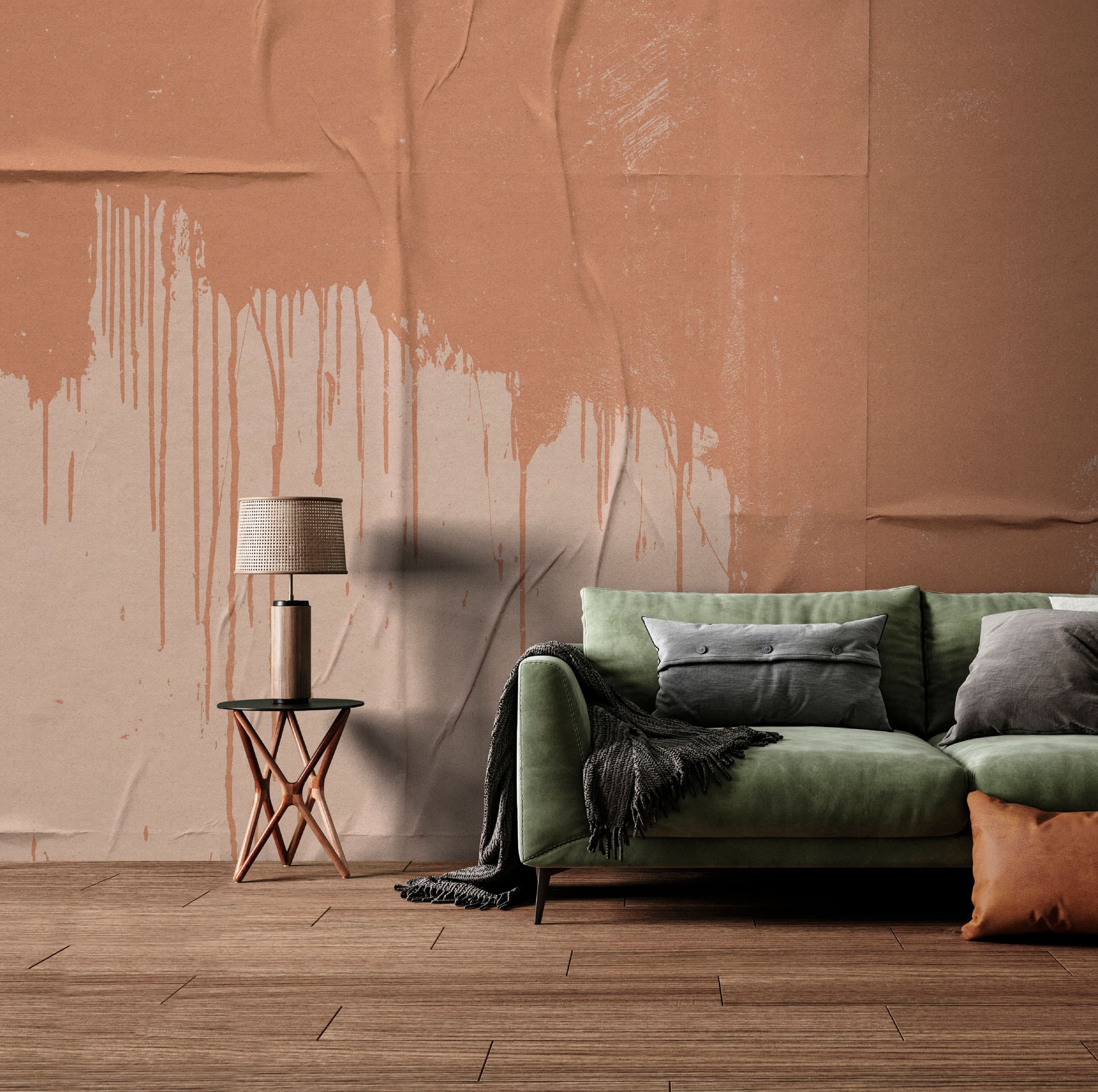 living walls Fototapete »Walls by Patel 5 Fototapete Farbflächen mit Drip-Effekt« 3D-Optik glatt Farbflächen mit Drip-Effekt auf 200 g/m² Premium-Vlies