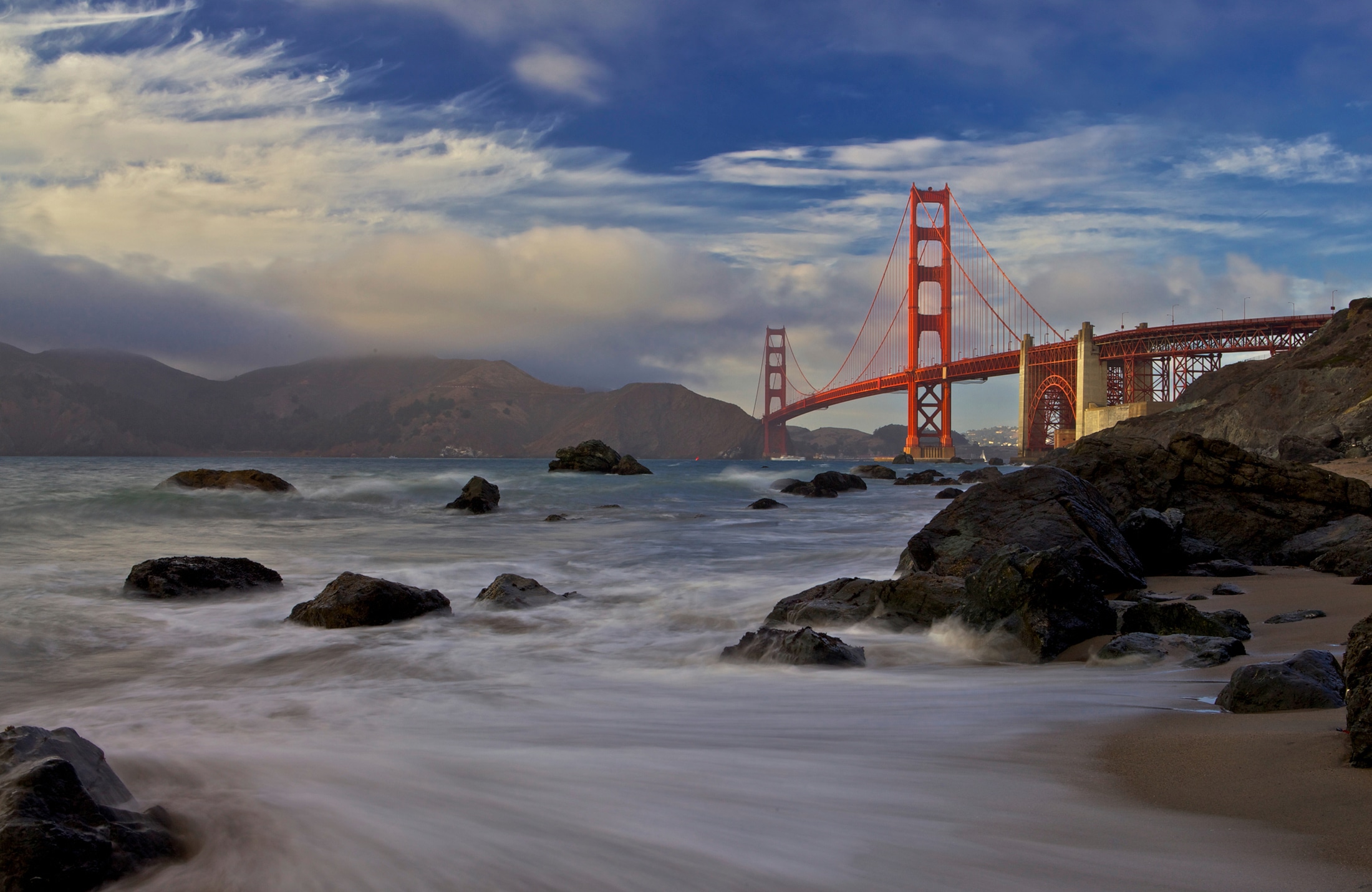 Papermoon Fototapete "Photo-Art EVGENY VASENEV, GOLDEN GATE BRIDGE"