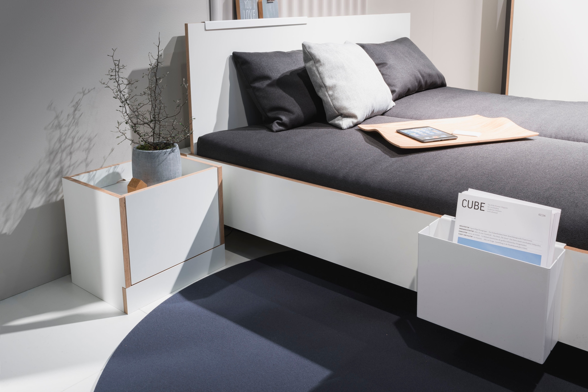 Müller SMALL LIVING Einzelbett »FLAI HIGH«, Überlänge Liegefläche 220 cm, Komfort Höhe 40 cm ohne Kopfteil