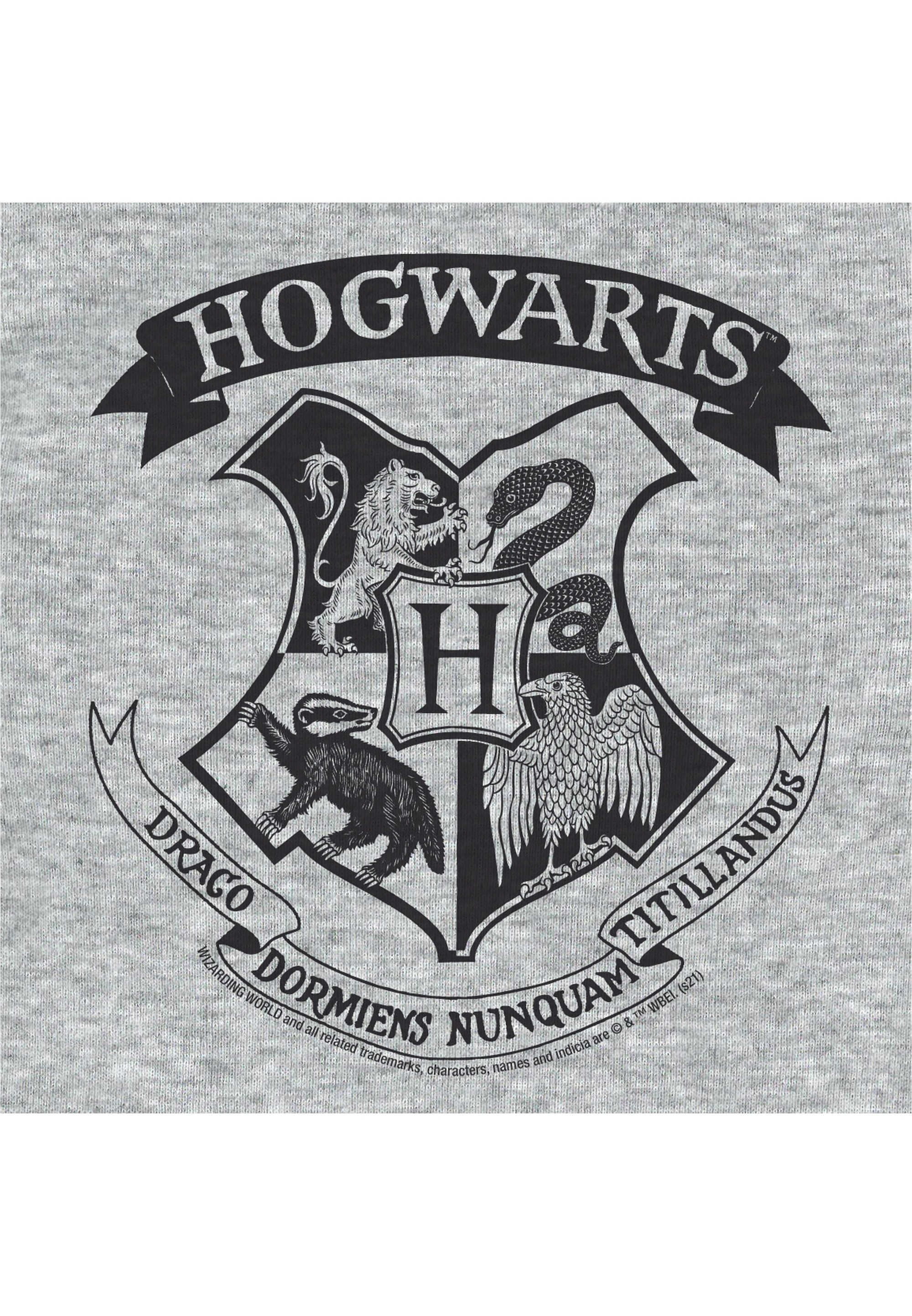 LOGOSHIRT Body »Harry Potter - Hogwarts Logo Black« mit coolem Hogwarts-Print
