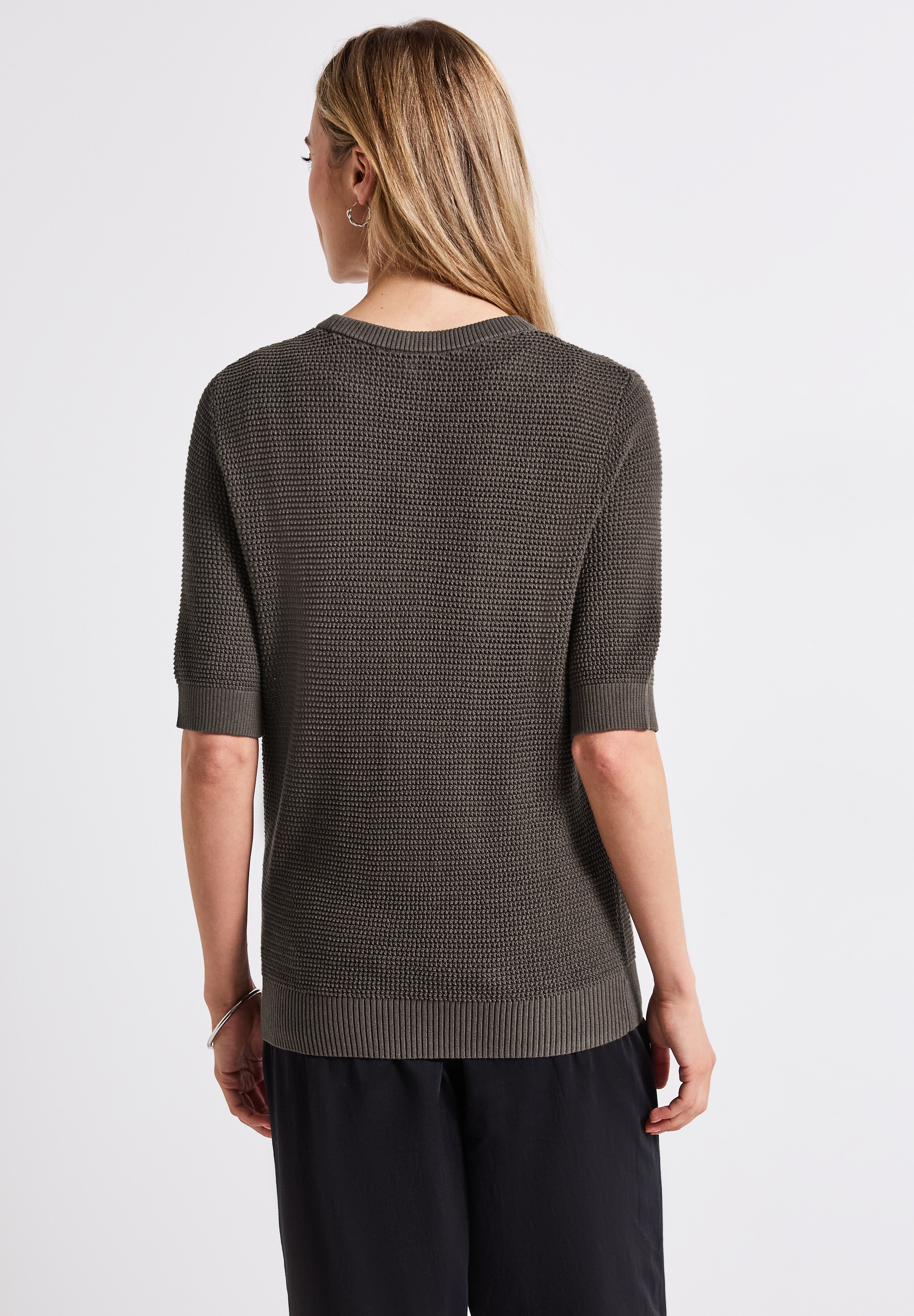 STREET ONE Kurzarmpullover, Feel Good Fit