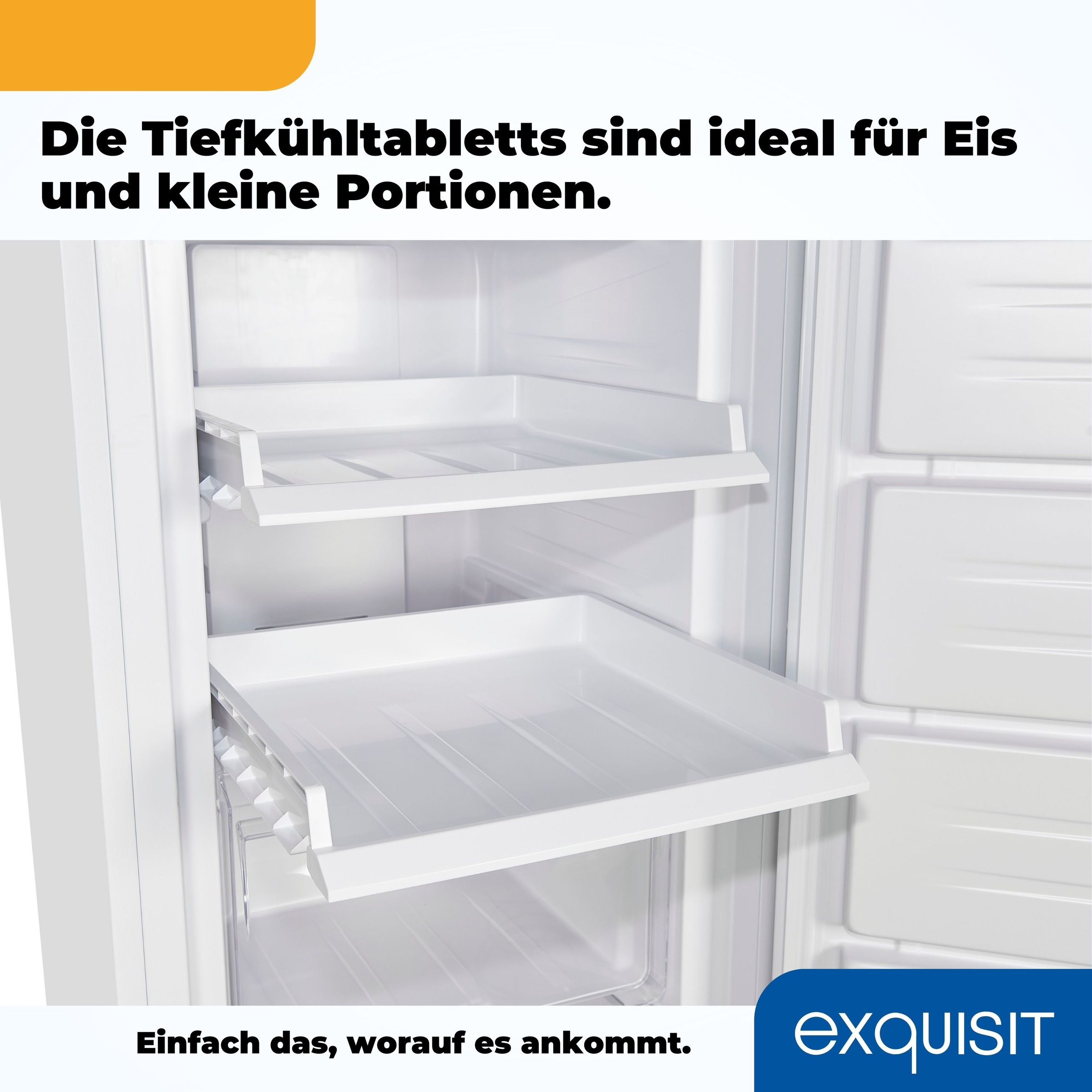 exquisit Gefrierschrank »GS271--H-O40E weiss«, 171 cm hoch, 54 cm breit, Digitale Kontrolle