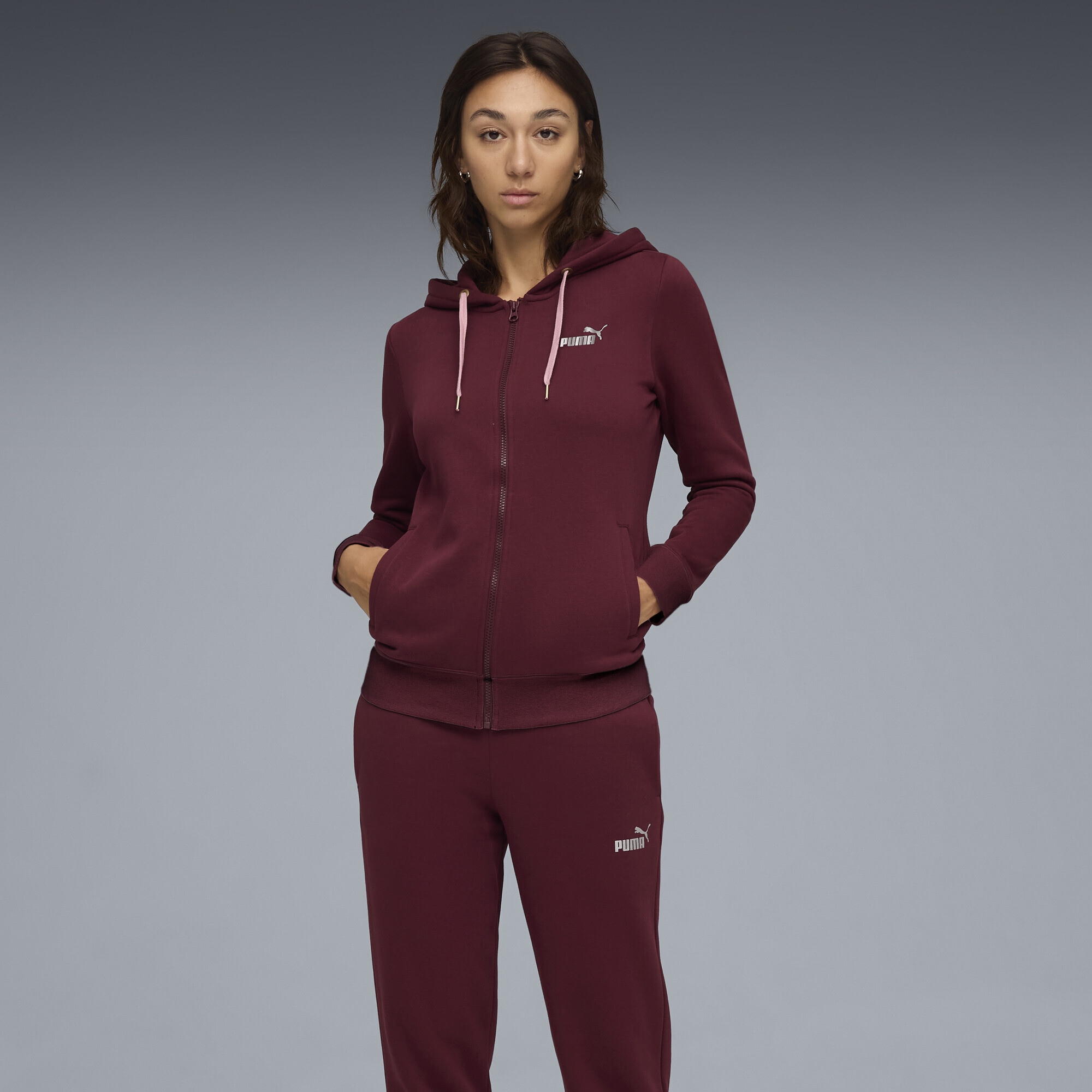 PUMA Jogginganzug »Metallic Jogginganzug mit Kapuze Damen«