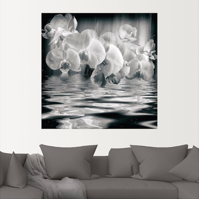 Artland Wandbild »Orchideen - monochrom«, Spa Bilder, (1 St.), als Alubild,  Leinwandbild, Wandaufkleber oder Poster in versch. Größen kaufen | BAUR