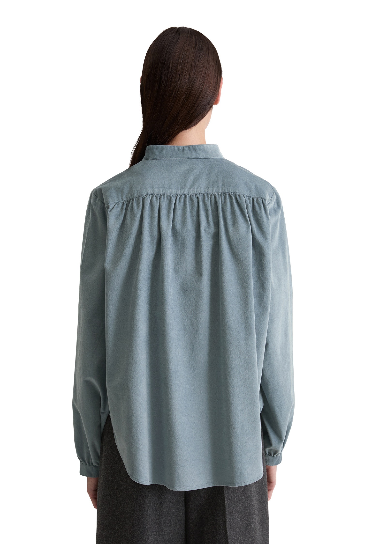 Thumbnail - Marc OPolo Langarmbluse "aus Organic-Cotton-Viskose-Mix"