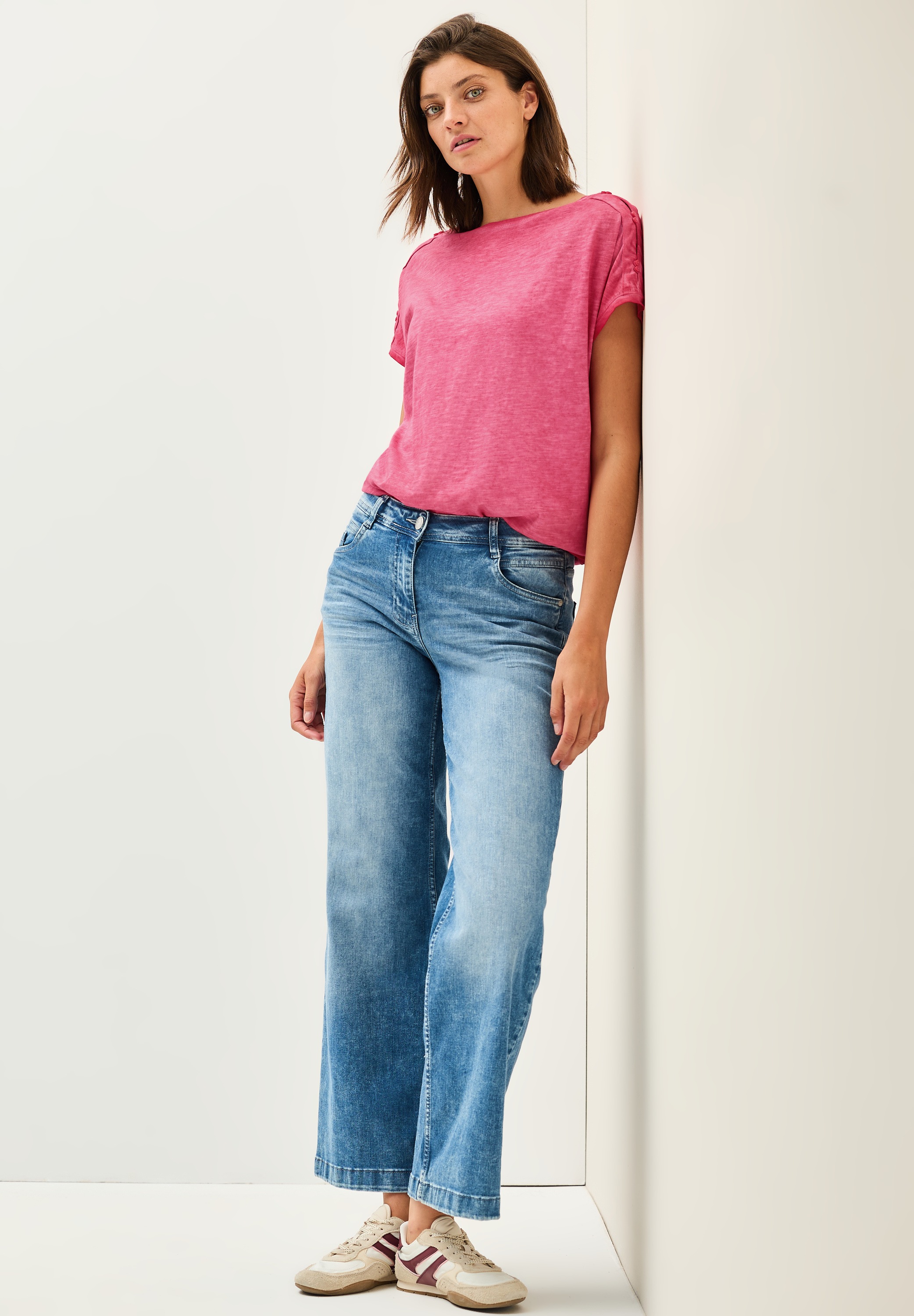 Thumbnail - Cecil T-Shirt mit Knopfdetails an der Schulter