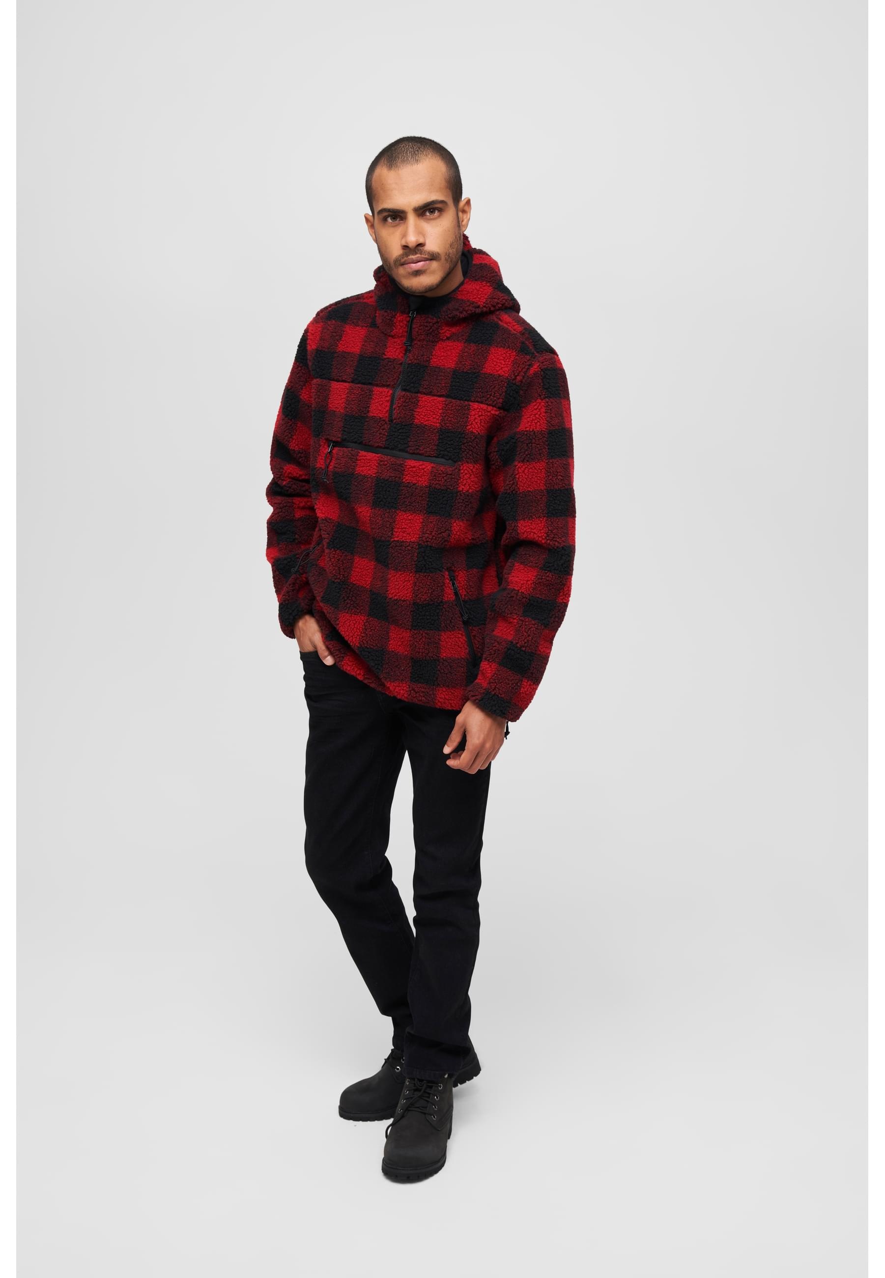 Brandit Anorak »Brandit Herren Teddyfleece Worker Pullover«, (1 St.), mit Kapuze