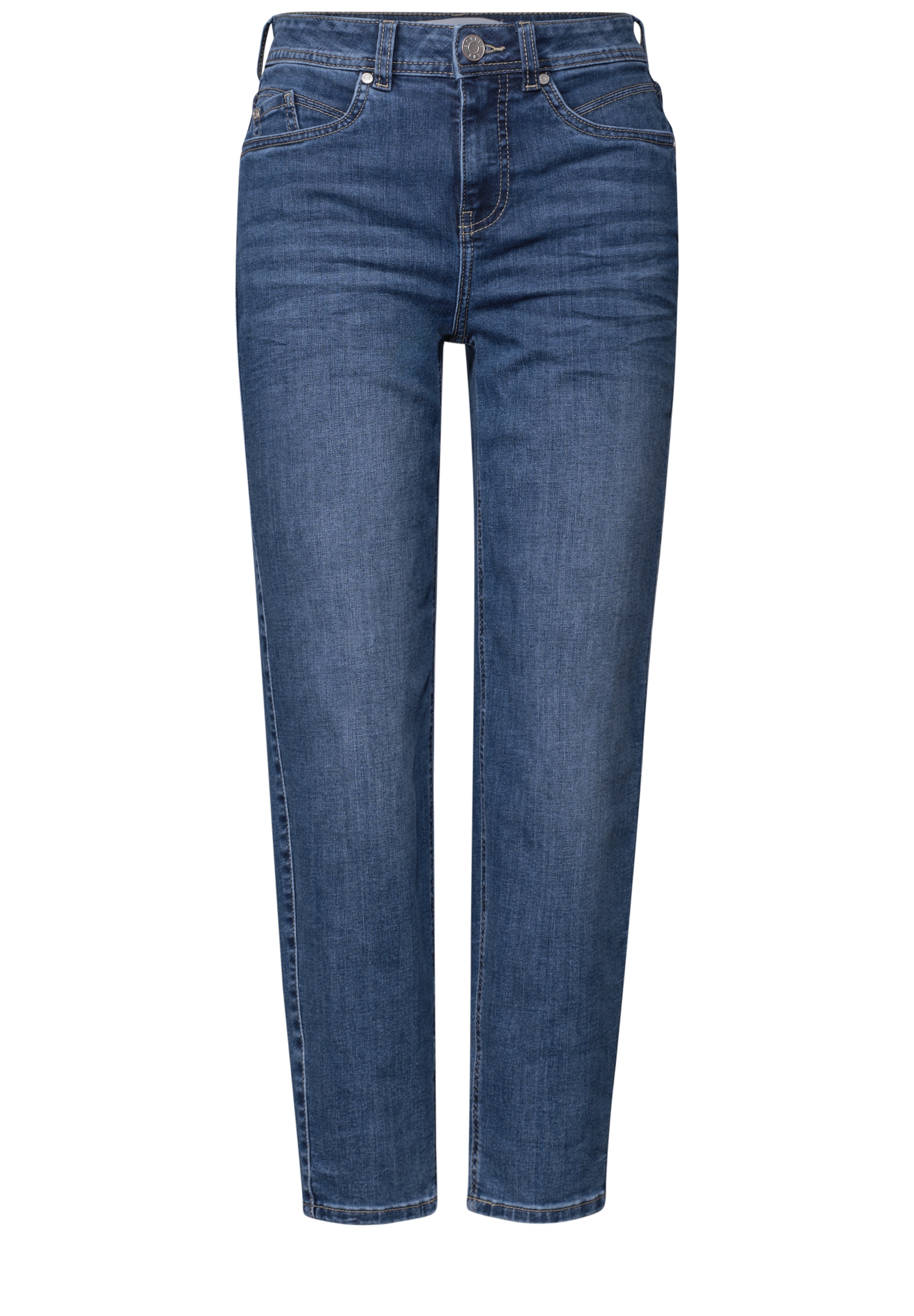 STREET ONE Loose-fit-Jeans »Style Karlie« Barrel Leg / Stretch
