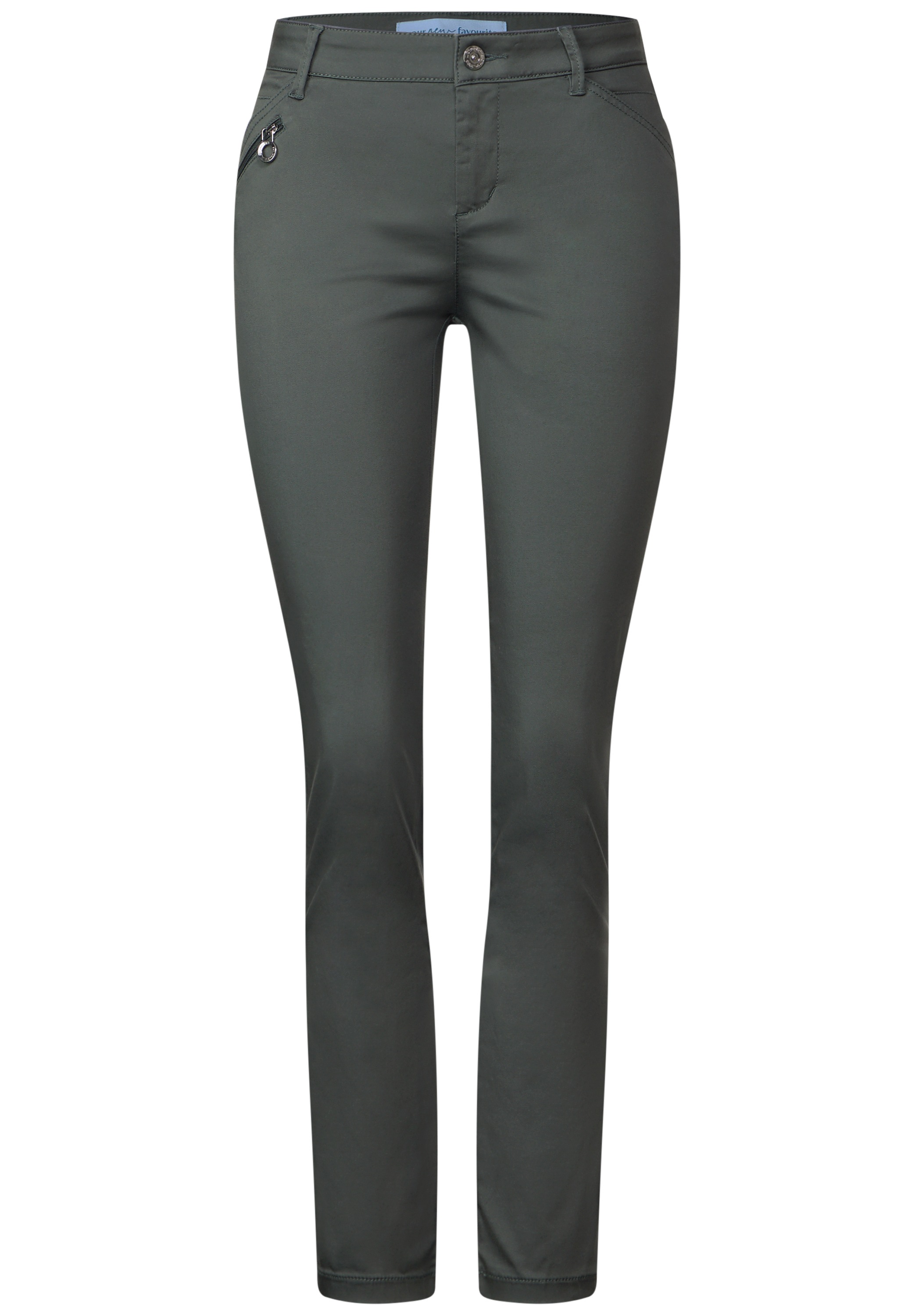 STREET ONE Röhrenhose, Middle Waist