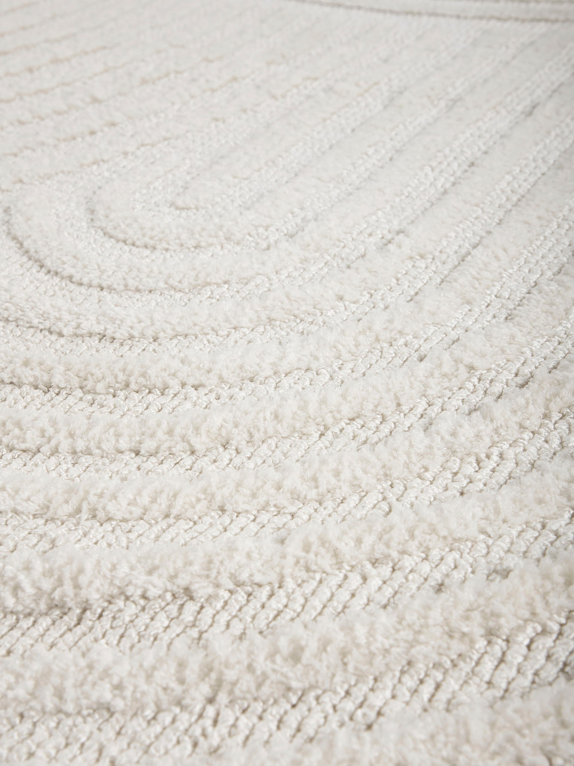 carpetfine Teppich »Holly 4 - Soft Touch Microfaser Teppich«, rund, 12 mm Höhe, Boho Scandi, weiche dichte getuftete Hoch-Tief-Struktur, Wohnzimmer
