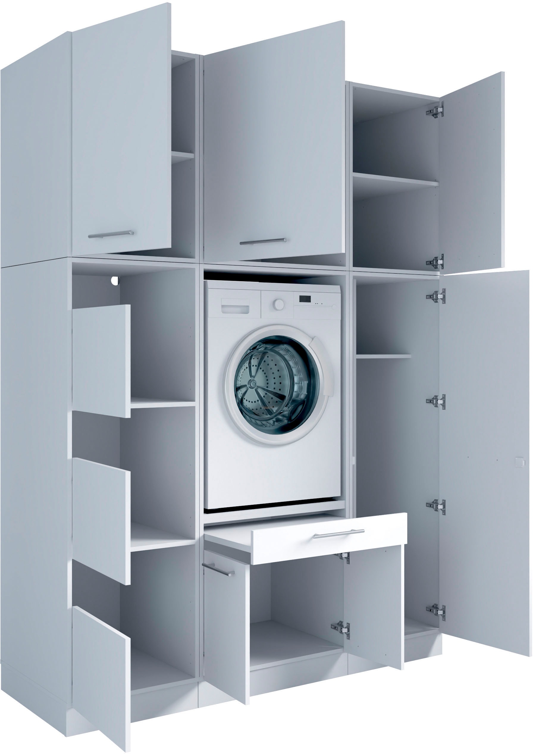 Laundreezy Mehrzweckschrank-Set »Laundreezy, 6-tlg. Mehrzweckschrank-Set B/H/T 168/238/68 cm« 6 Stk. tlg.