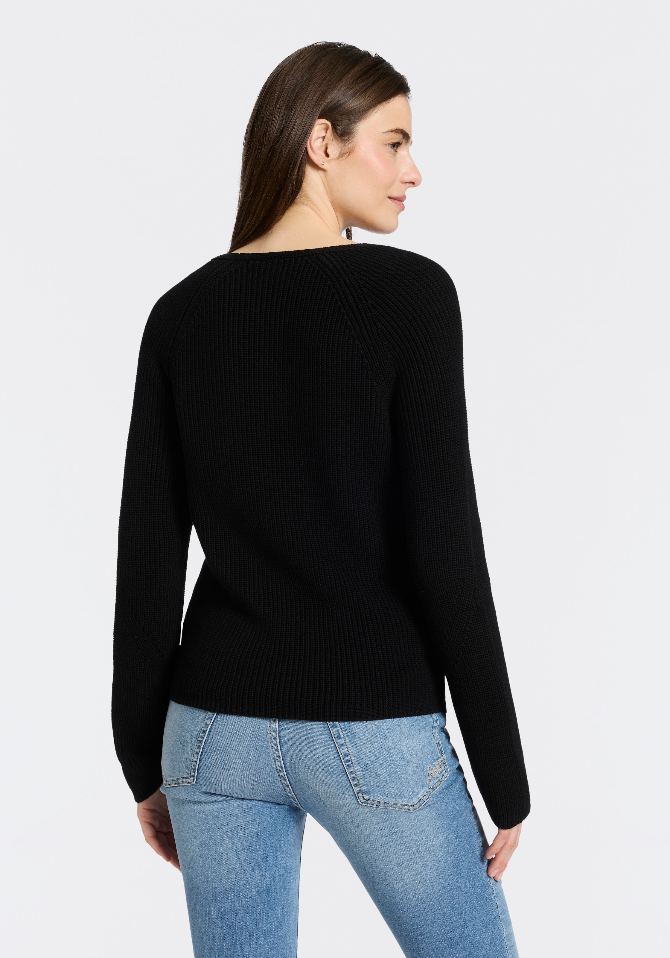 BOSS ORANGE Strickpullover »Fardellina Premium Damenmode« aus reiner Baumwolle