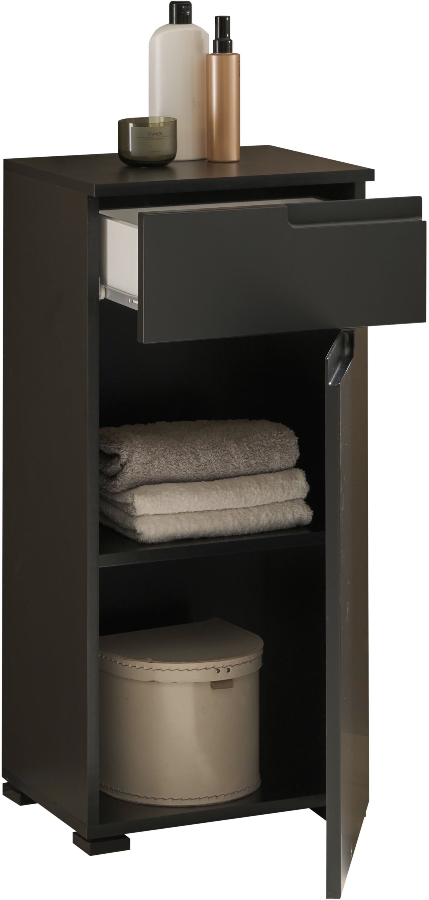 BASIC by Balculina Midischrank »Spice, Badezimmerschrank BxTxH 40x85x32 cm«, (1 St.), Breite 40 cm, Griffmulden