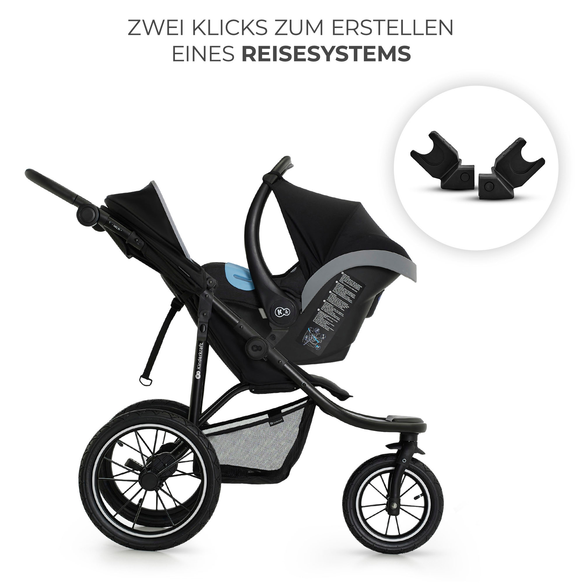 Kinderkraft Kombi-Kinderwagen »HELSI 2«, 27 kg