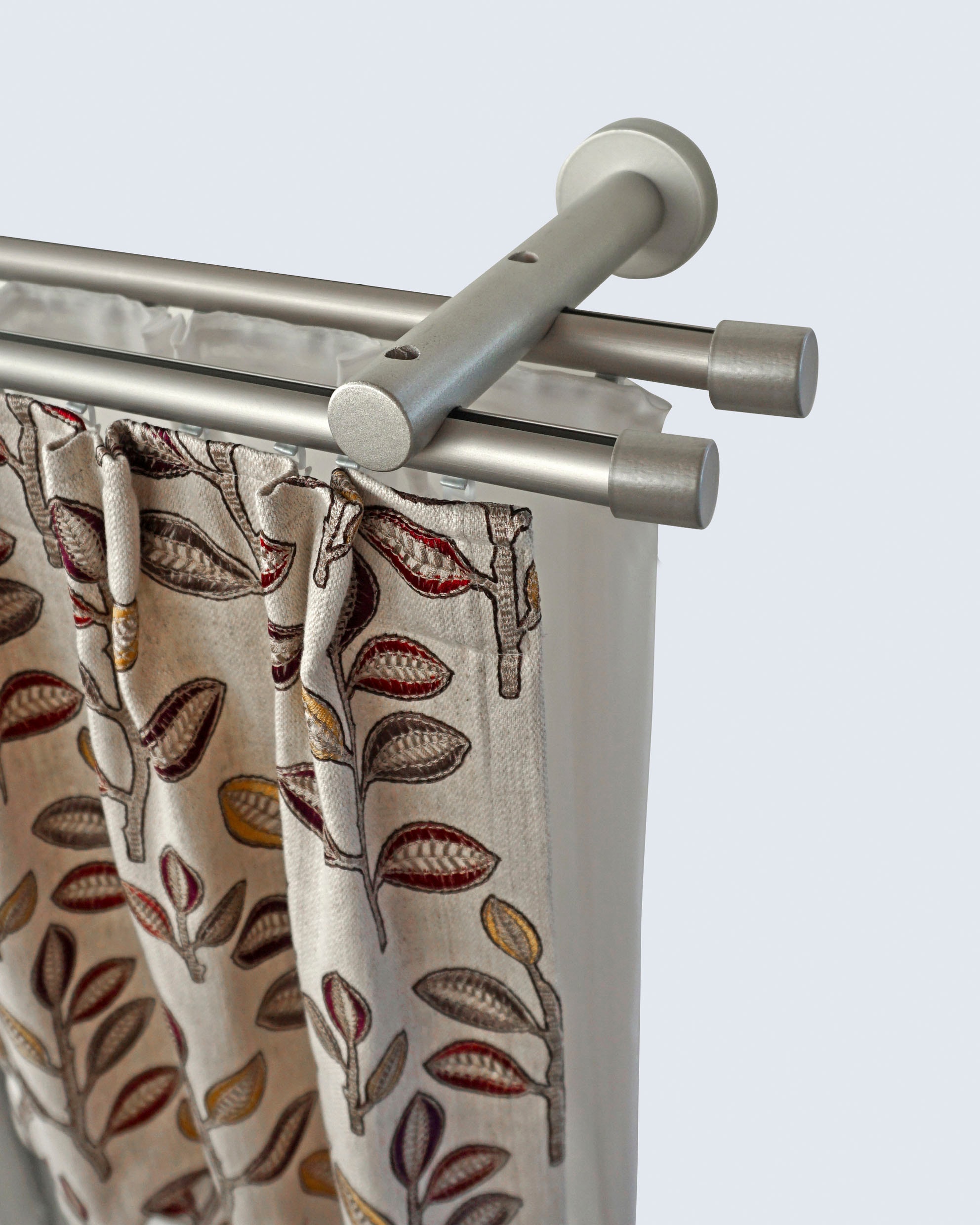 GARESA Gardinenstange "KEA" Ø 20 mm 2 läufig-läufig Wunschmaßlänge Vorhangg günstig online kaufen