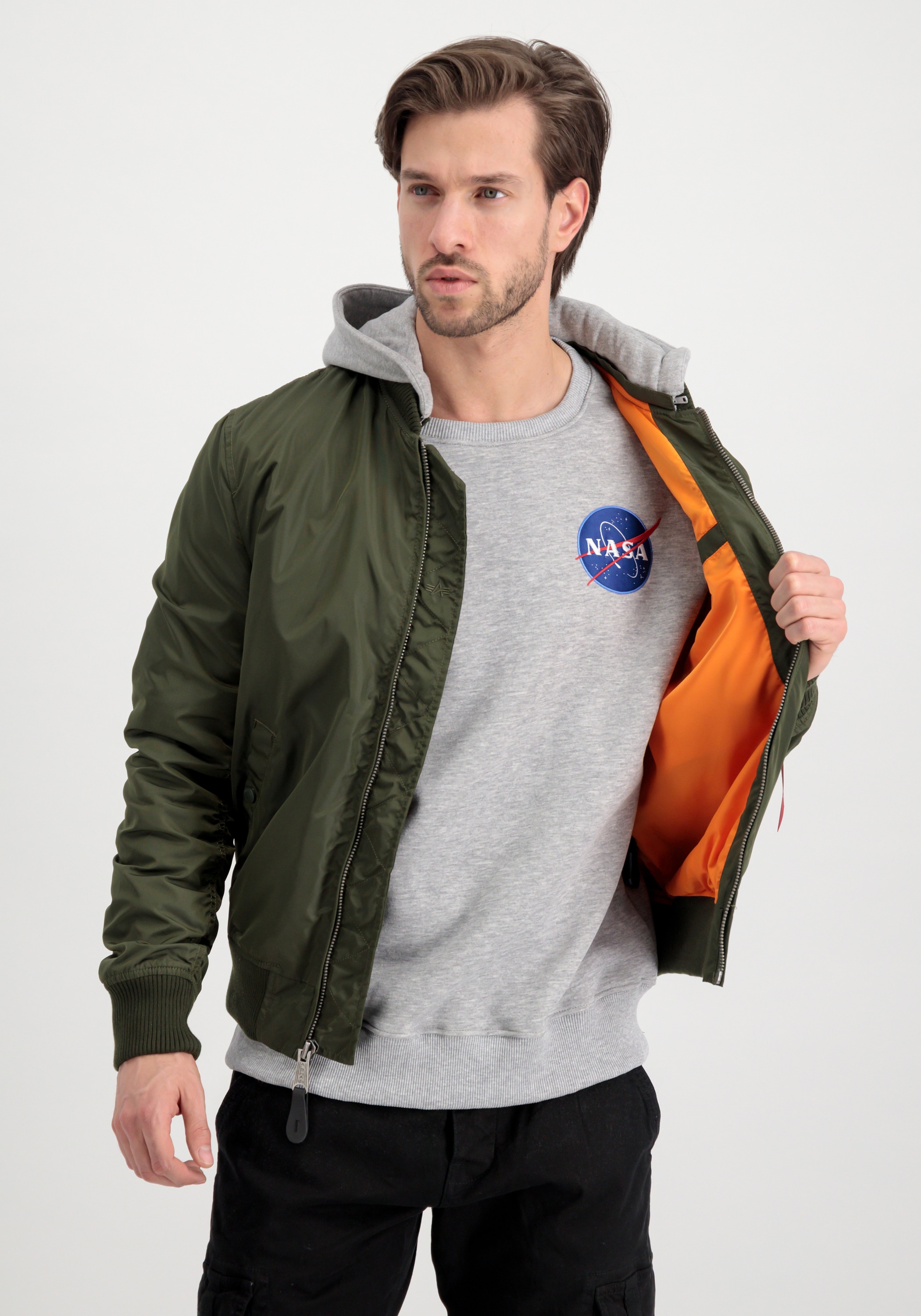 Alpha Industries Bomberjacke »ALPHA INDUSTRIES Men - Bomber Jackets MA-1 TT Hood«