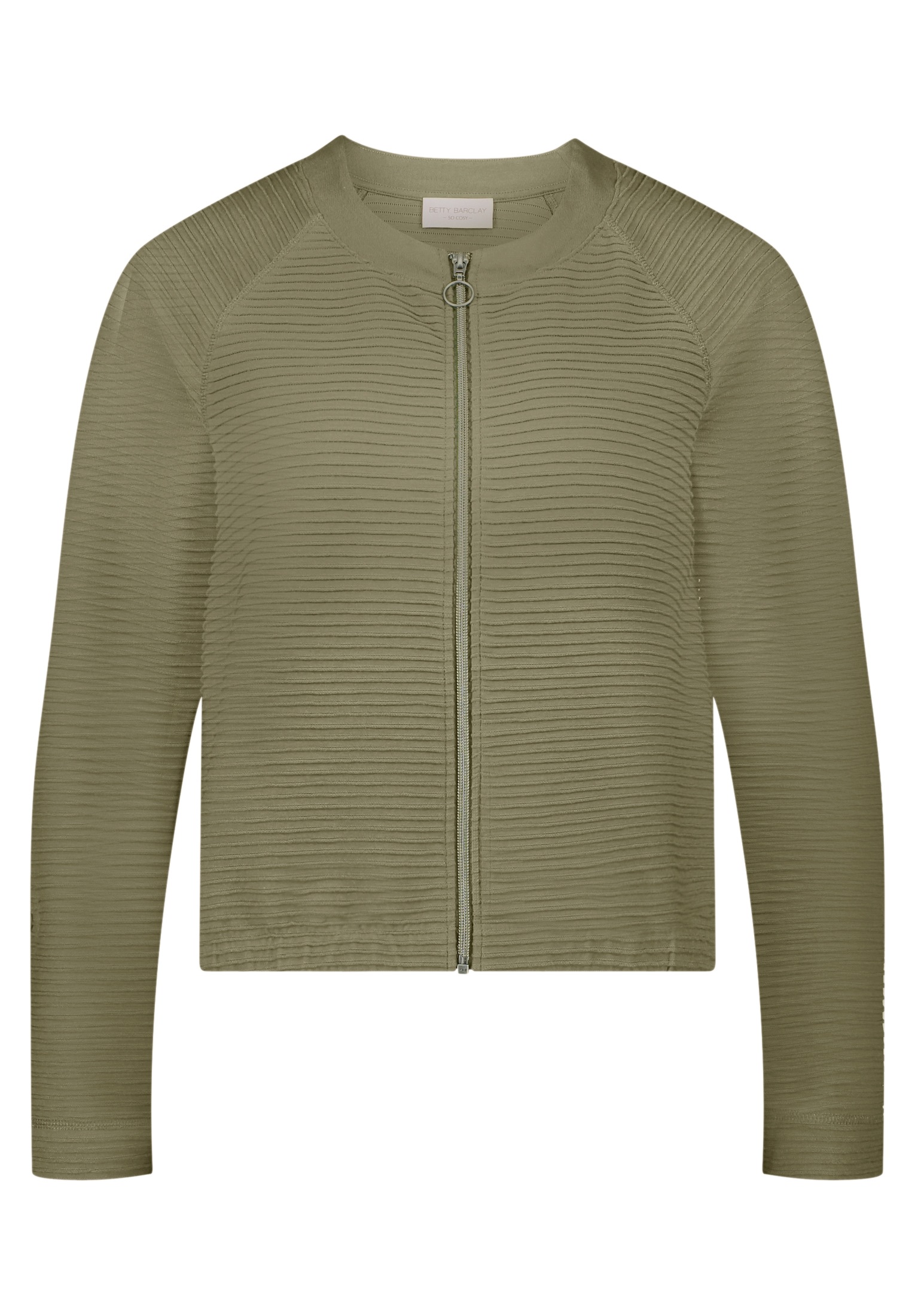 Betty Barclay Sweatjacke »Damen mit Rippenstruktur«