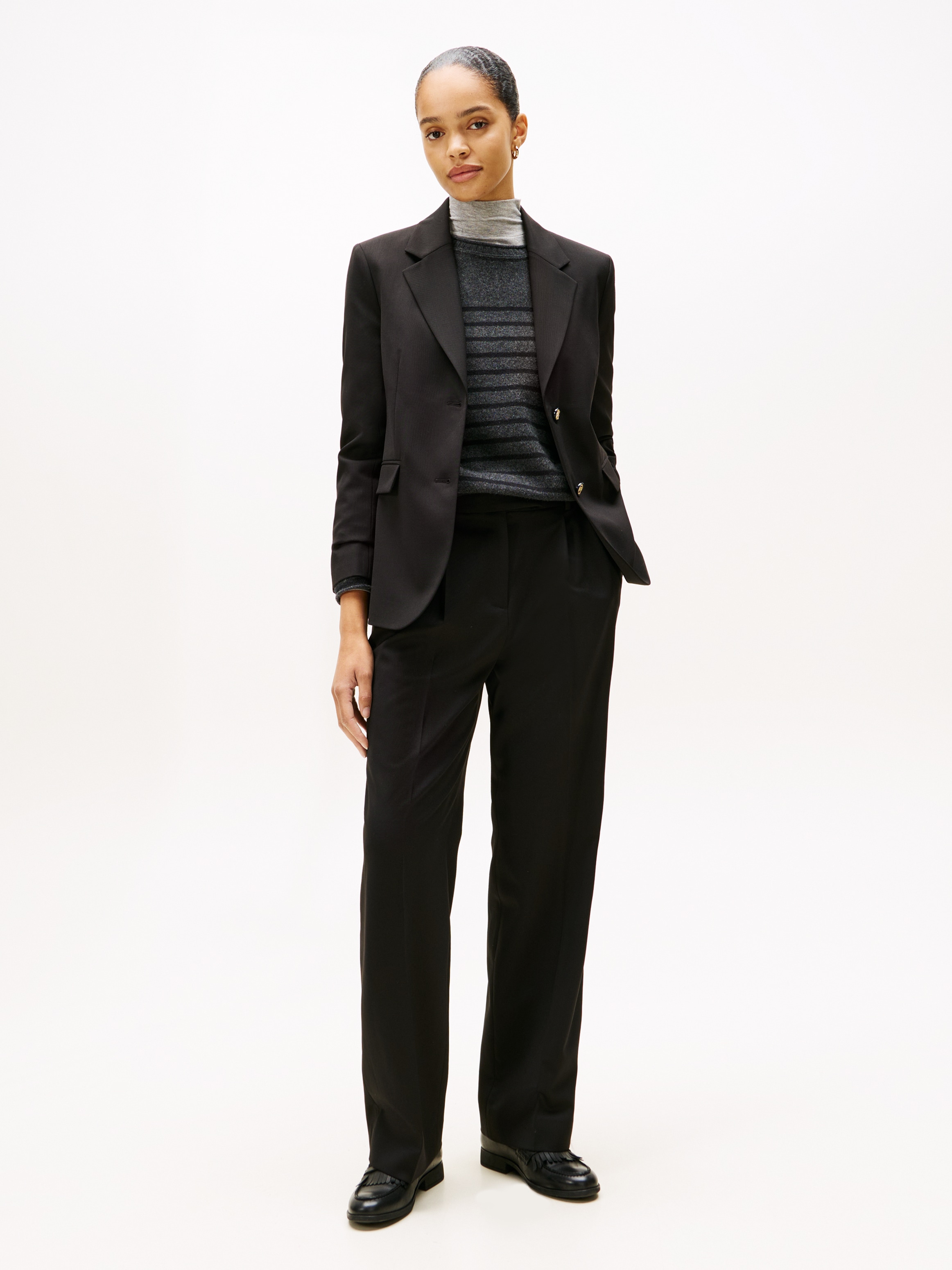 Tommy Hilfiger Longblazer »TIMELESS WOOL REG STRT SB BLAZER«, mit Wolle