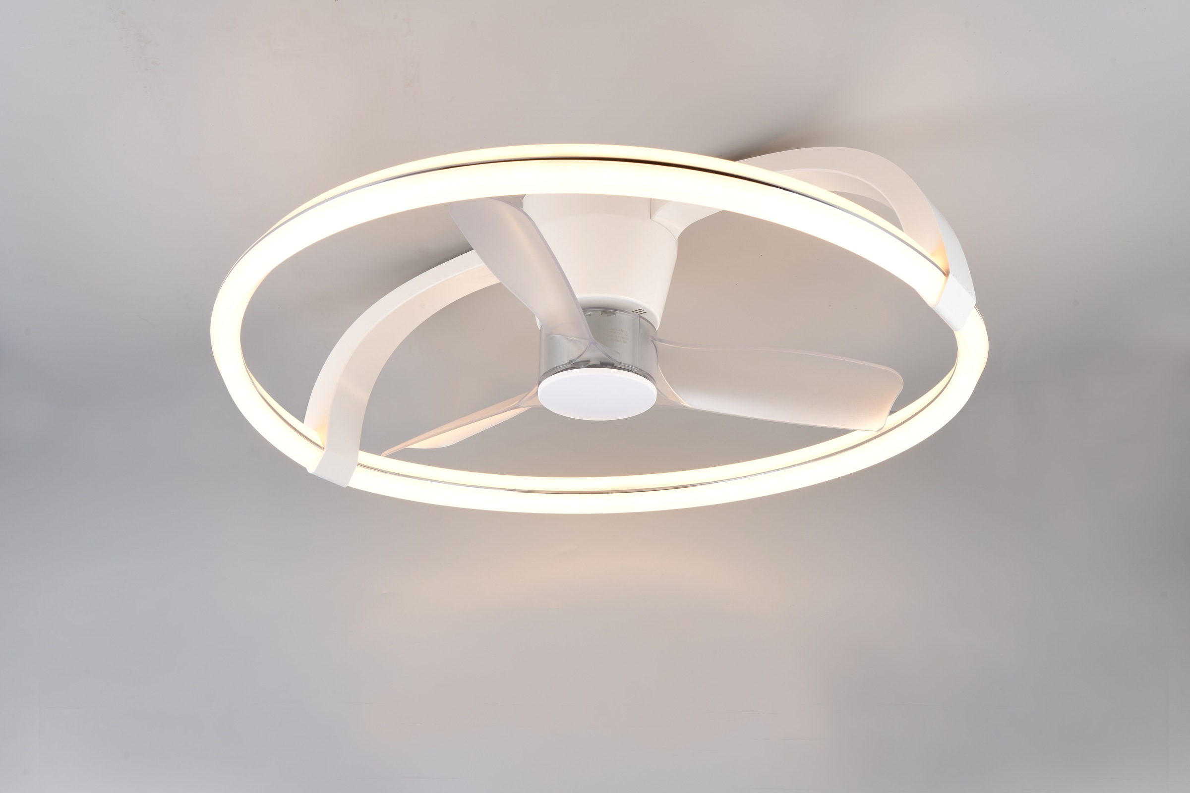 REALITY Leuchten LED Deckenleuchte »STOCKHOLM mit Ventilator, Deckenventilator mit Licht inklFernbedienung«, 1 flammig, Leuchtmittel LED-Board | LED fest integriert, 6 Geschwindigkeiten Timer Vor- & Rücklauf LED dimmbar CCT Nachtlicht