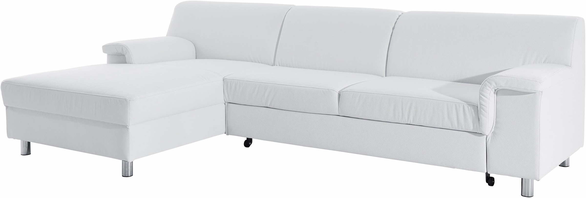 INOSIGN Ecksofa »Jamie, modern und elegant, Fußhöhe 9cm, L-Form,«, wahlweise mit Bettfunktion